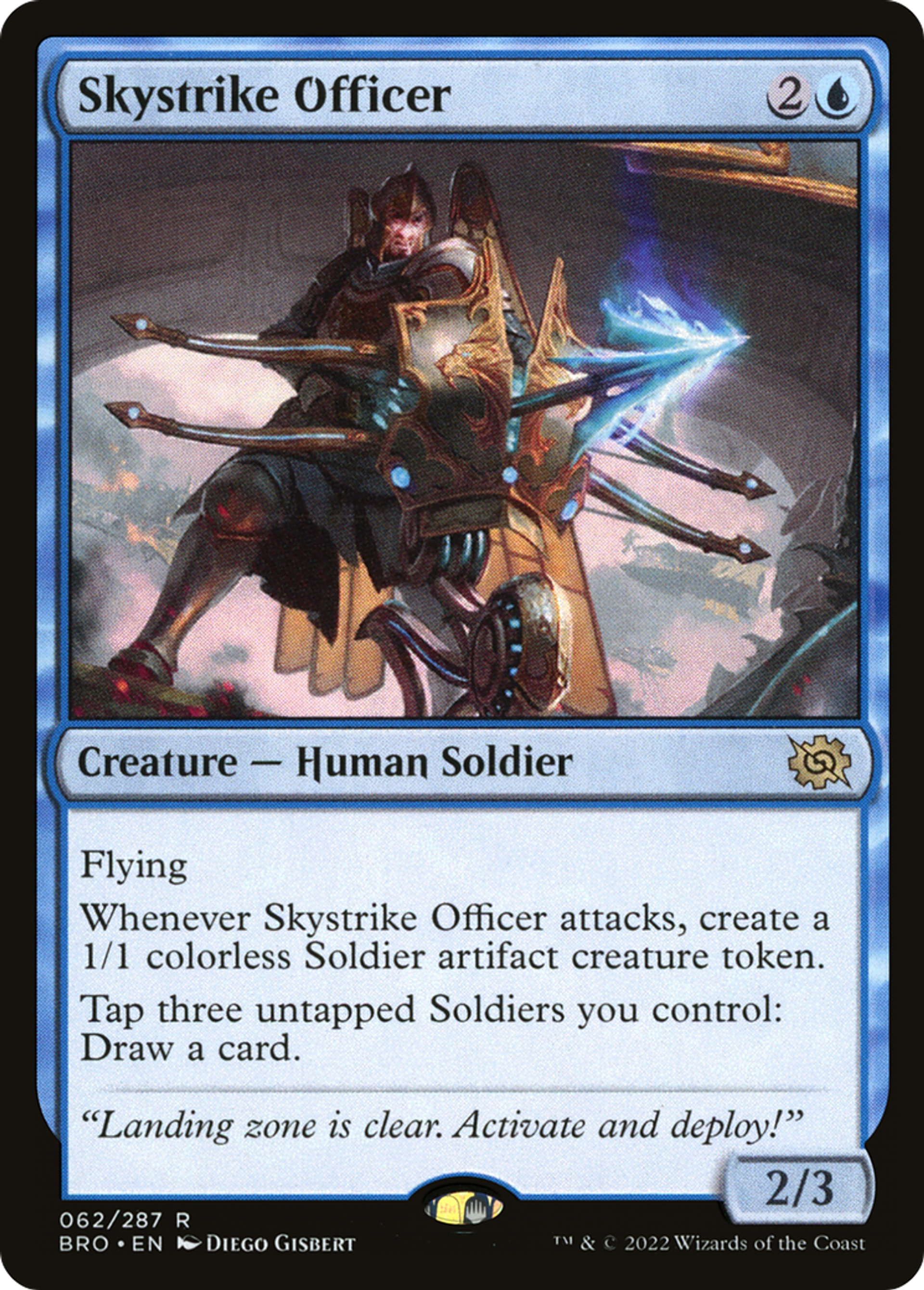 Skystrike Officer — The Brothers' War — Magic: The Gathering