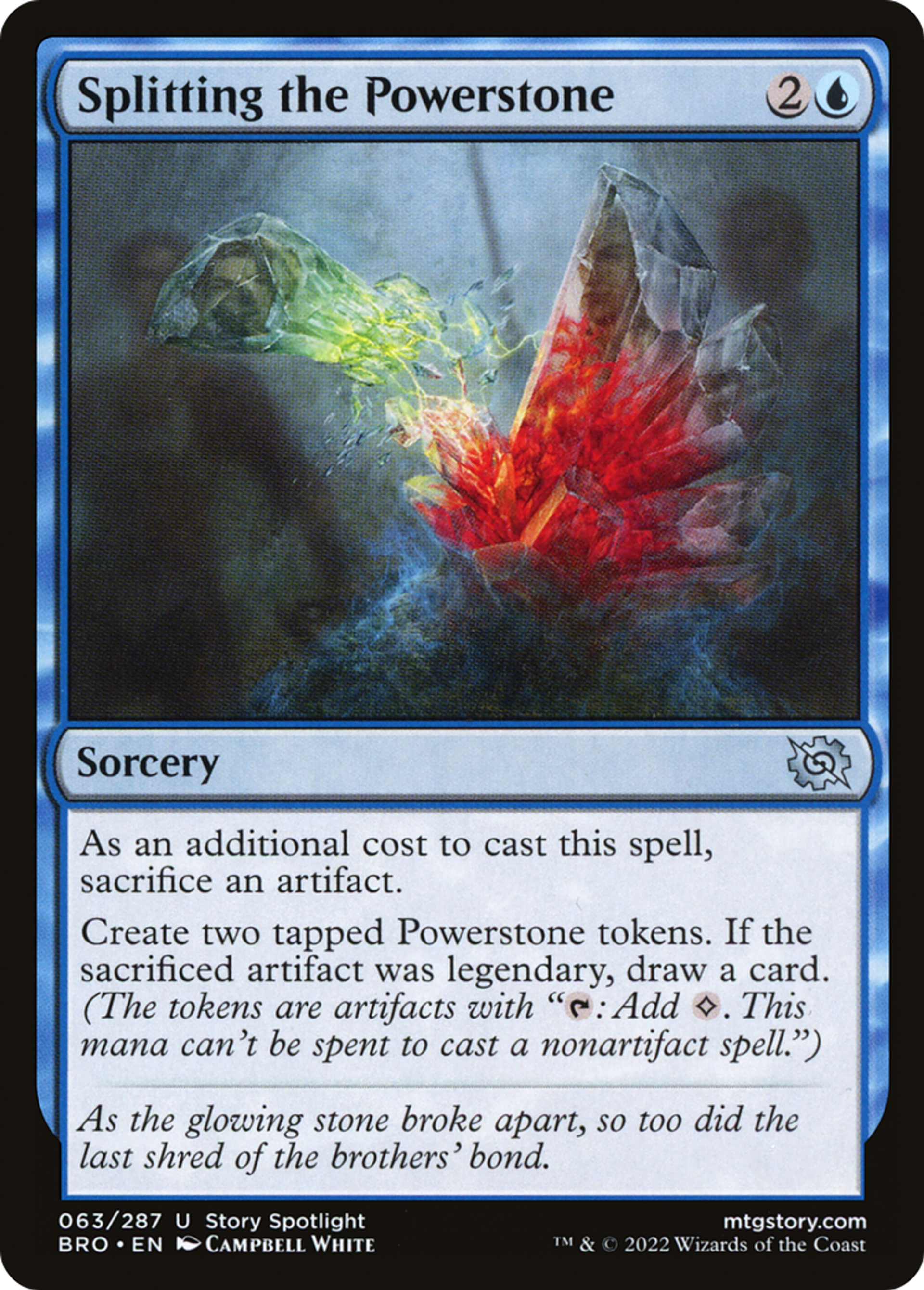 Splitting the Powerstone — The Brothers' War — Magic: The Gathering
