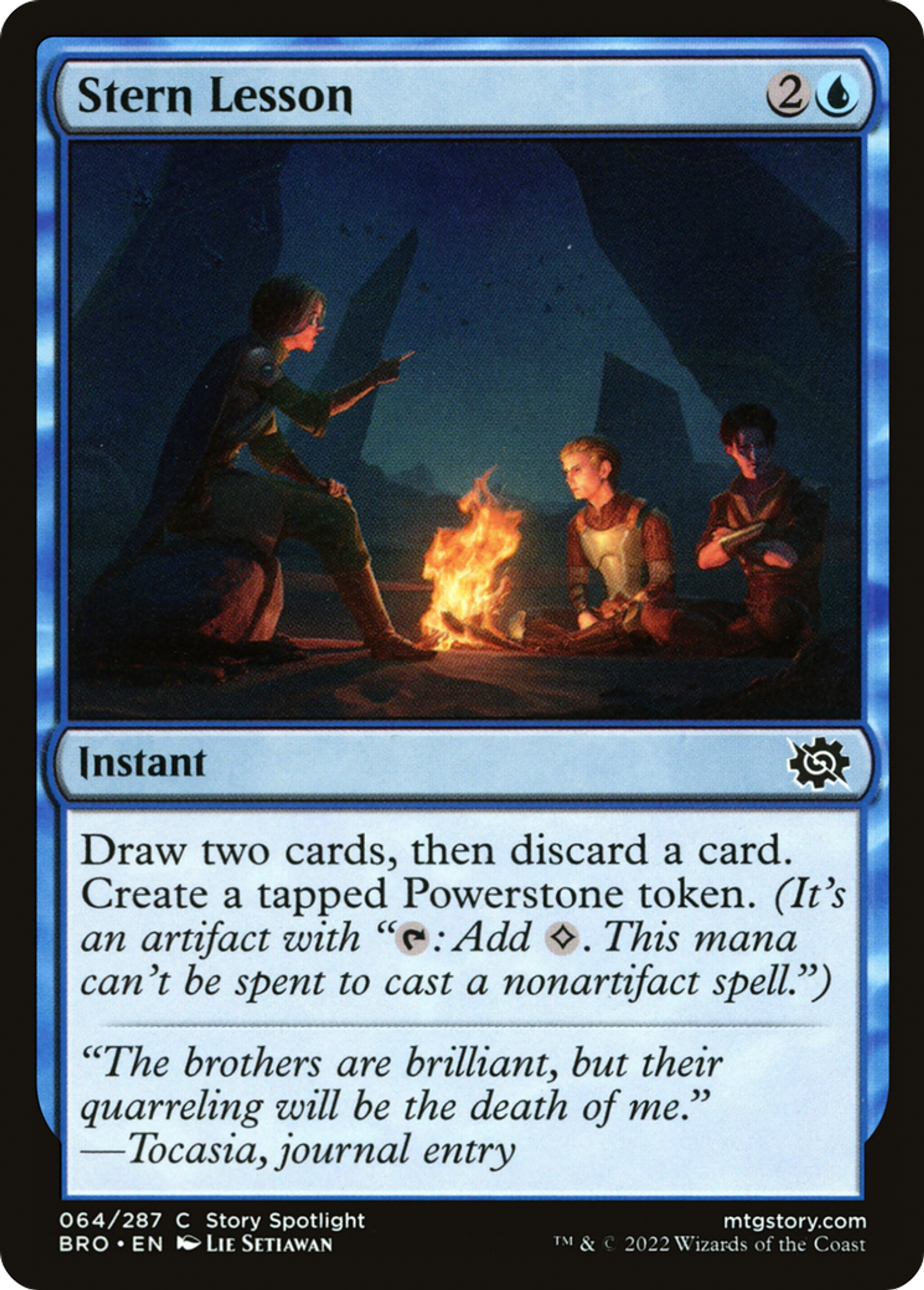Stern Lesson — The Brothers' War — Magic: The Gathering