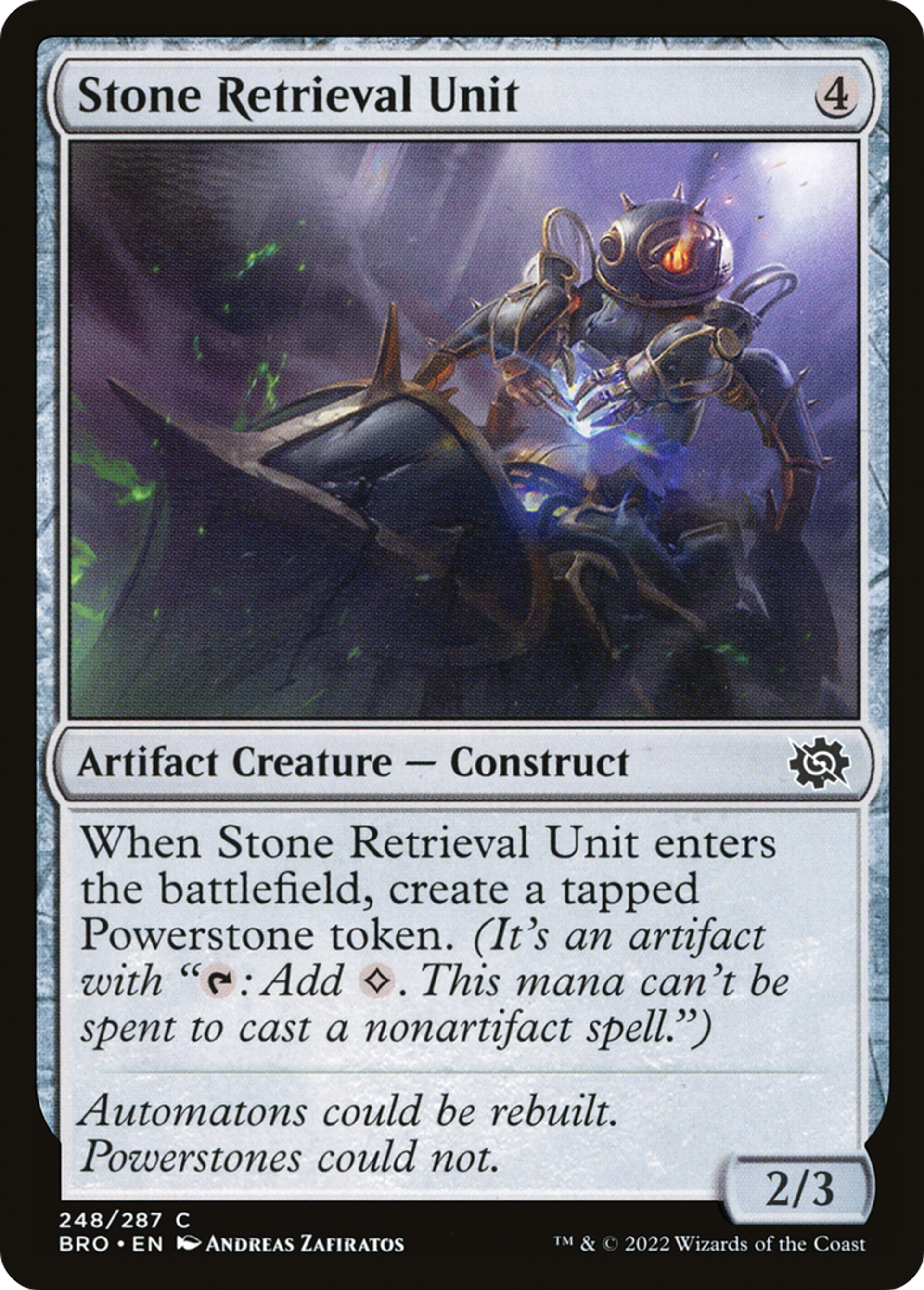 Stone Retrieval Unit — The Brothers' War — Magic: The Gathering