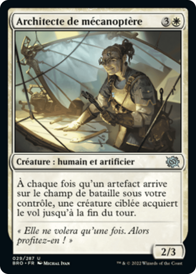 Architecte de mécanoptère — The Brothers' War — Magic: The Gathering