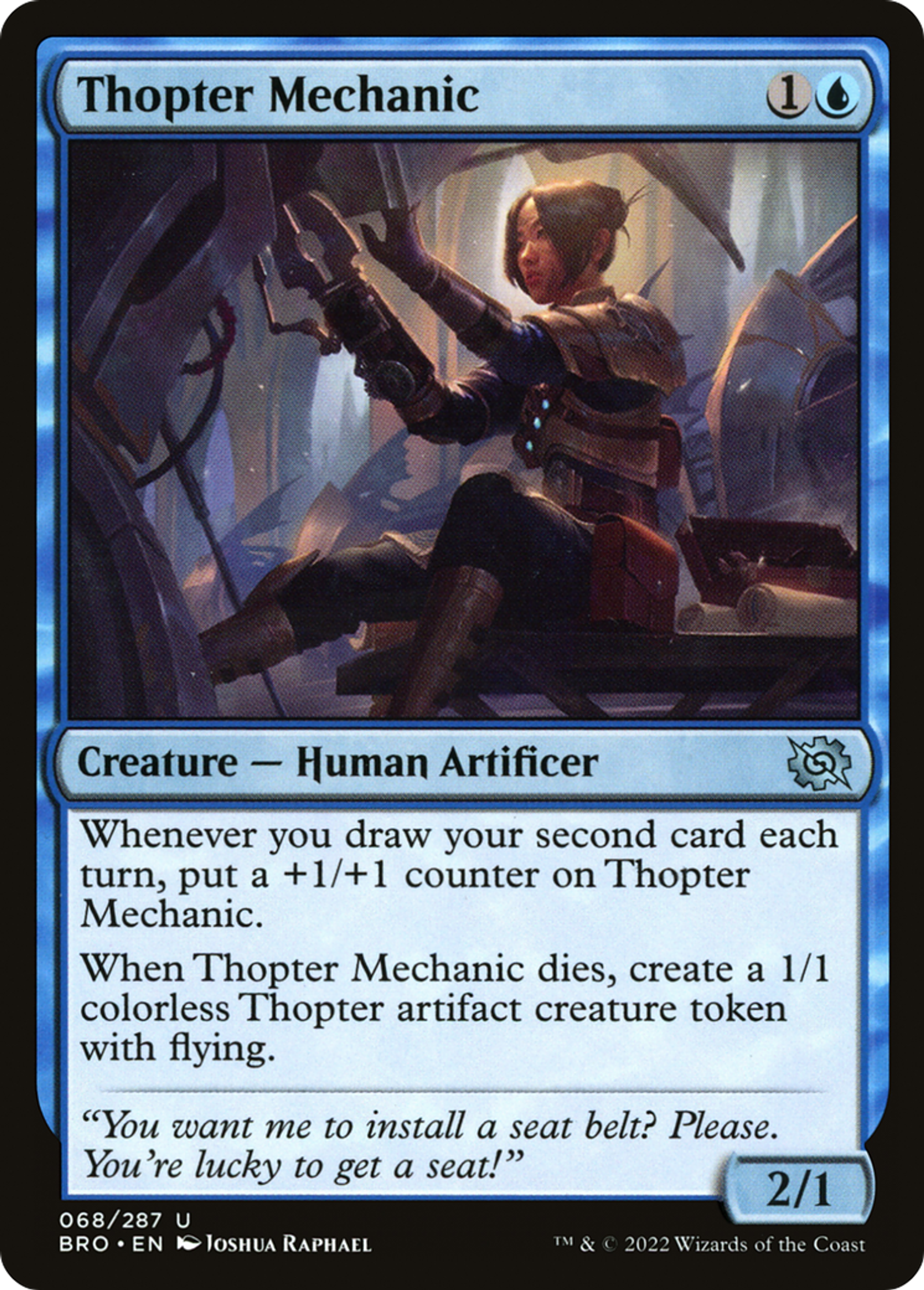 Mécanicienne de mécanoptère — The Brothers' War — Magic: The Gathering