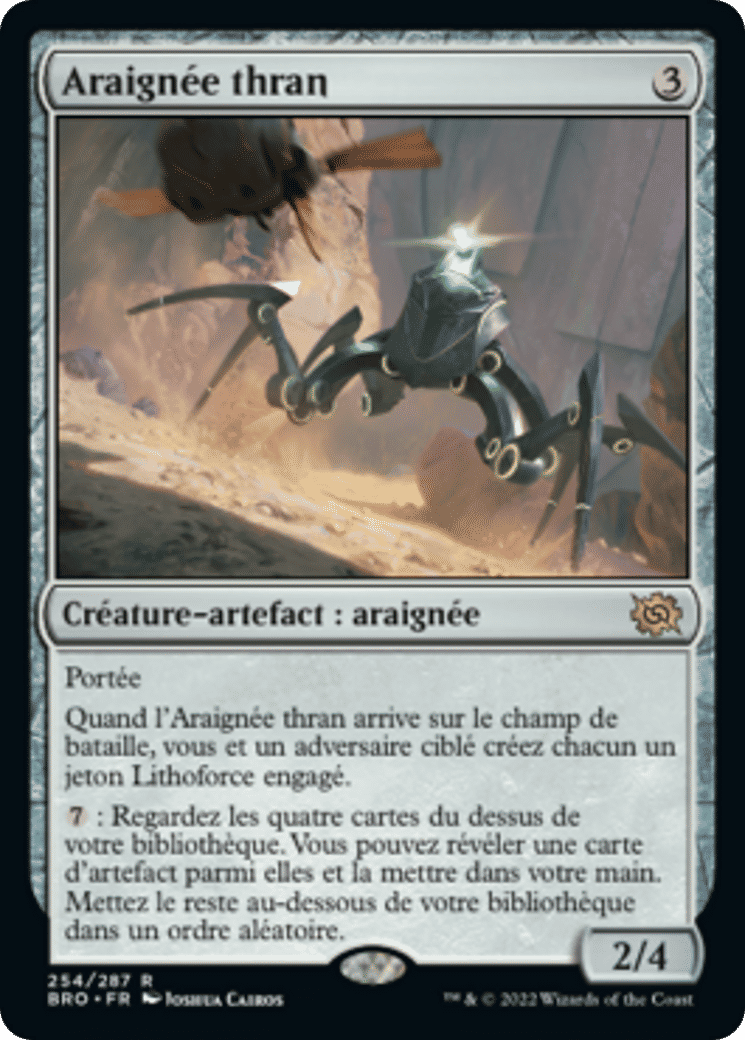Araignée thran — The Brothers' War — Magic: The Gathering