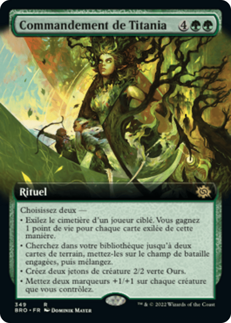 Commandement de Titania — The Brothers' War — Magic: The Gathering