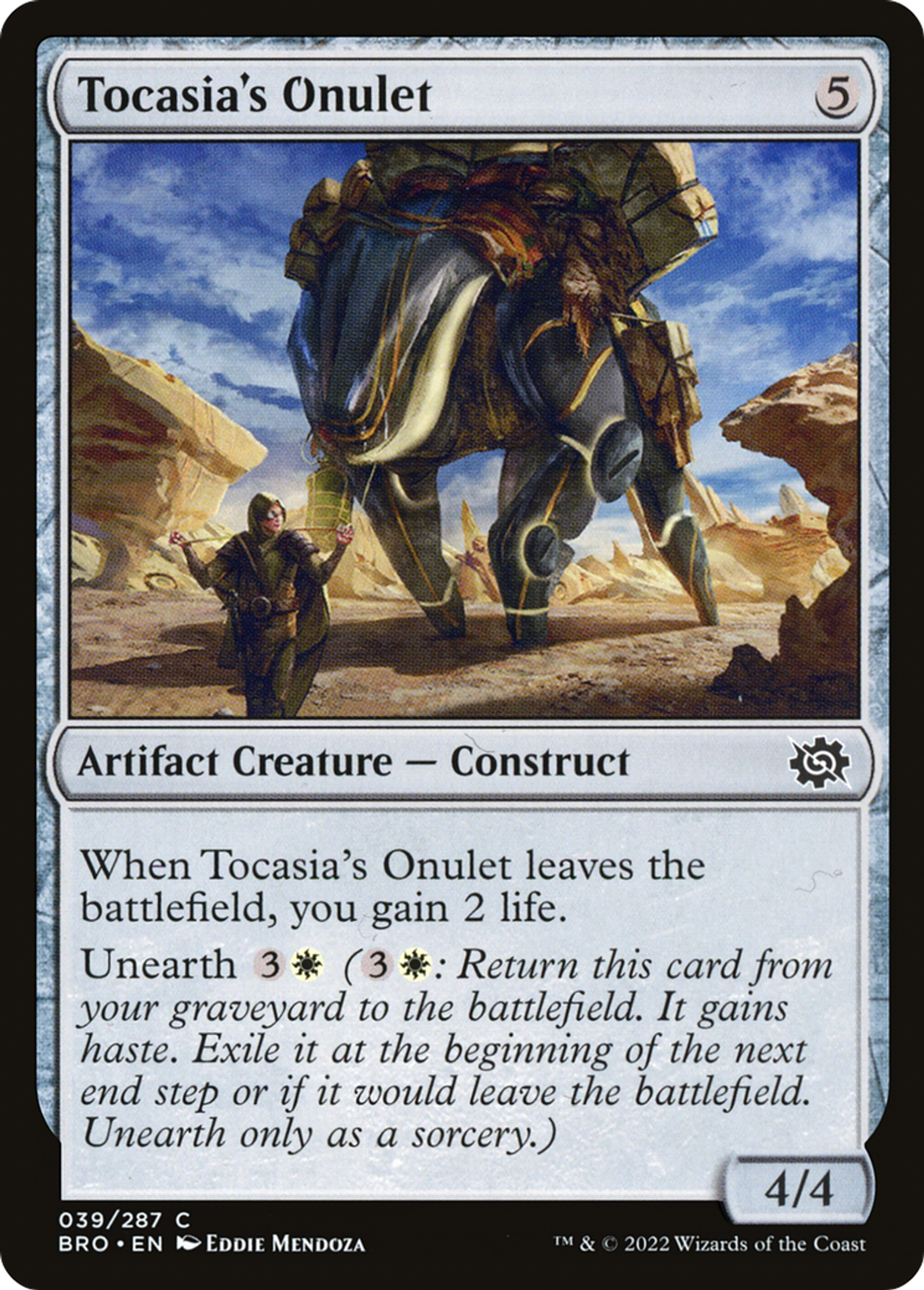 Tocasia's Onulet — The Brothers' War — Magic: The Gathering