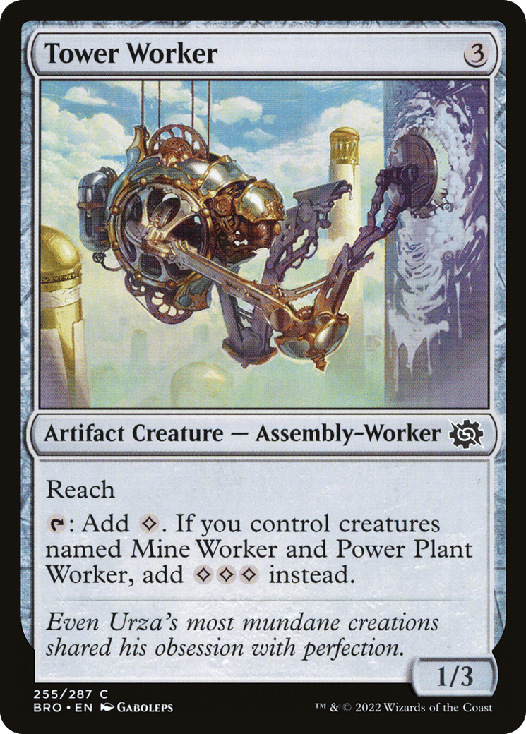 Tower Worker — The Brothers' War — Magic: The Gathering