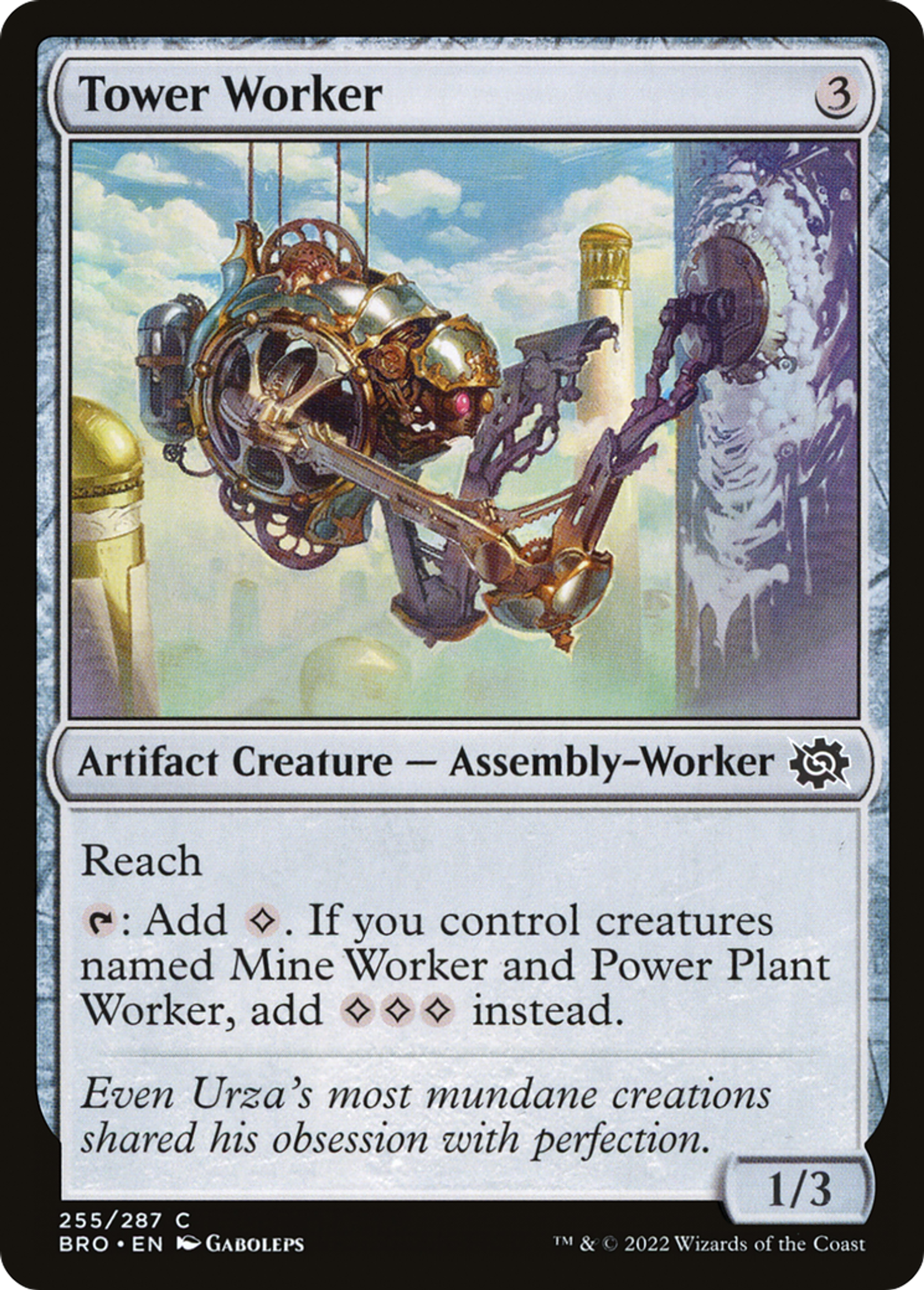 Tower Worker — The Brothers' War — Magic: The Gathering