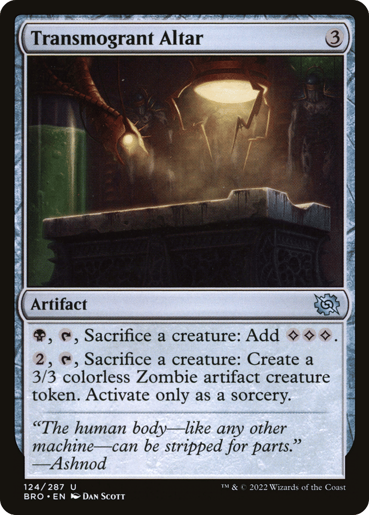 Transmogrant Altar — The Brothers' War — Magic: The Gathering