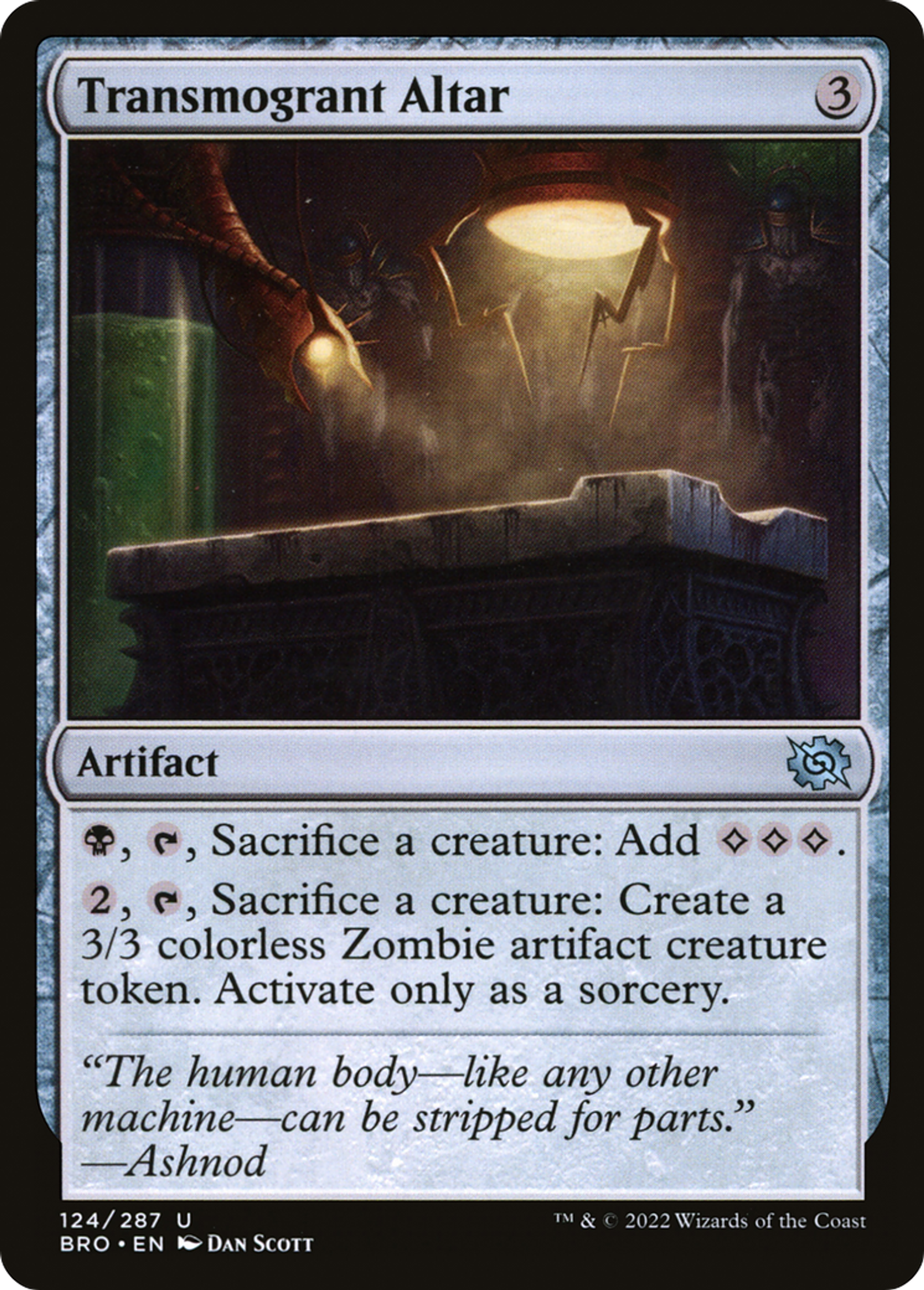 Transmogrant Altar — The Brothers' War — Magic: The Gathering