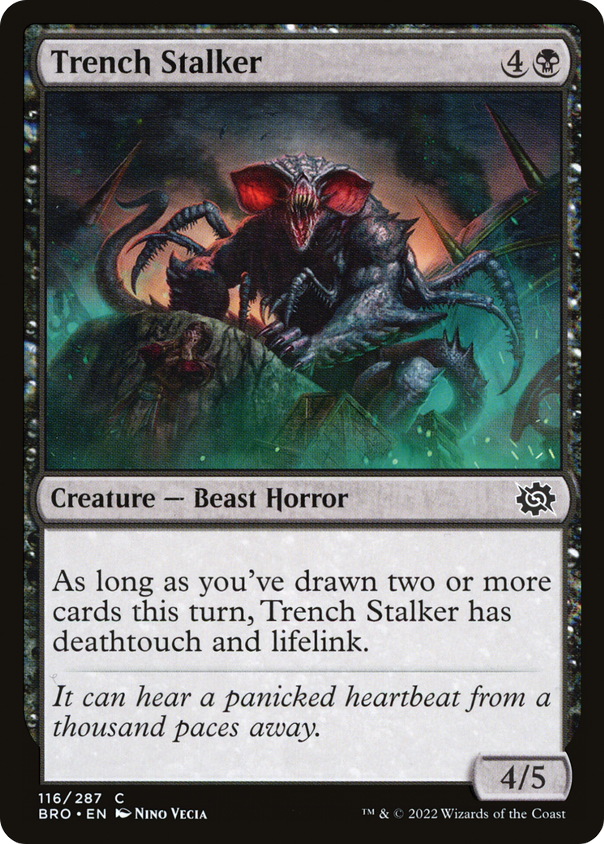 Trench Stalker — The Brothers' War — Magic: The Gathering