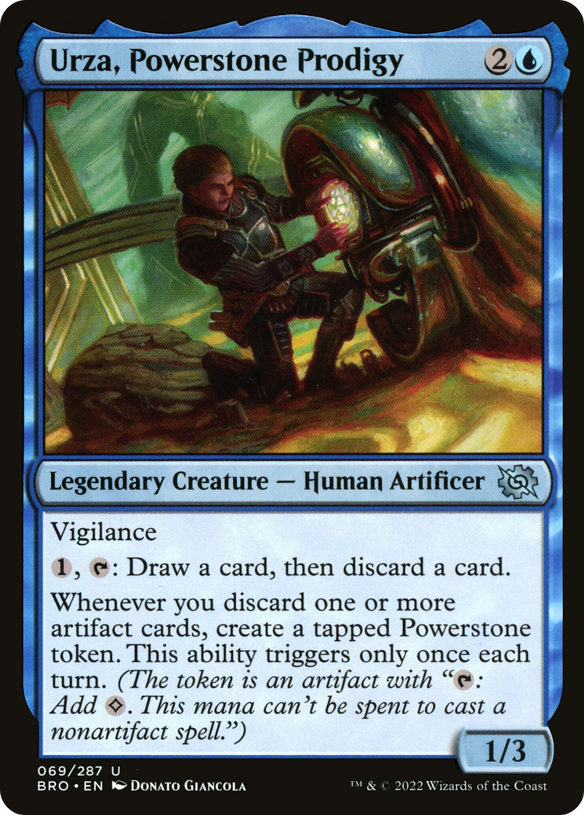 Urza, Powerstone Prodigy — The Brothers' War — Magic: The Gathering