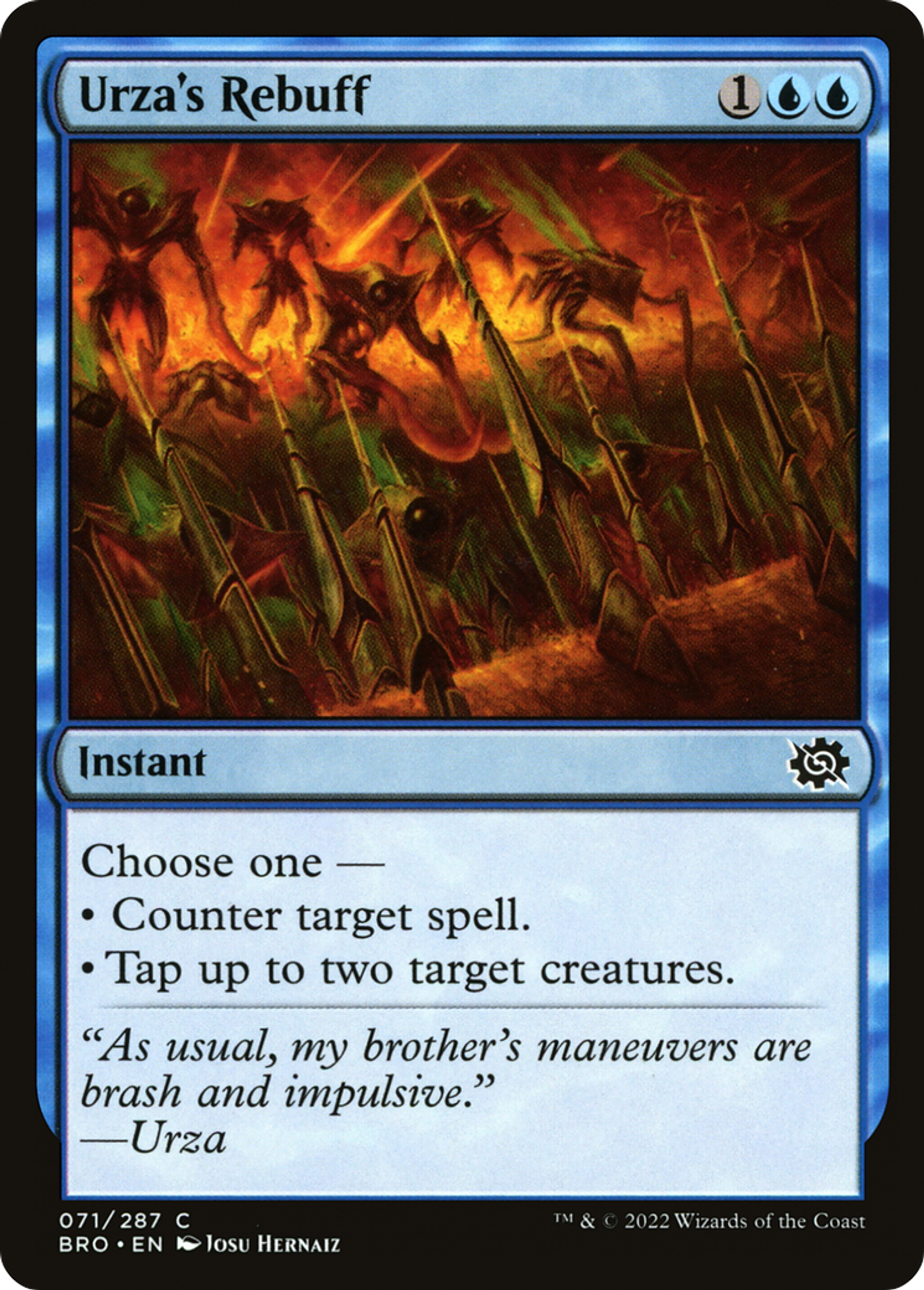 Urza's Rebuff — The Brothers' War — Magic: The Gathering