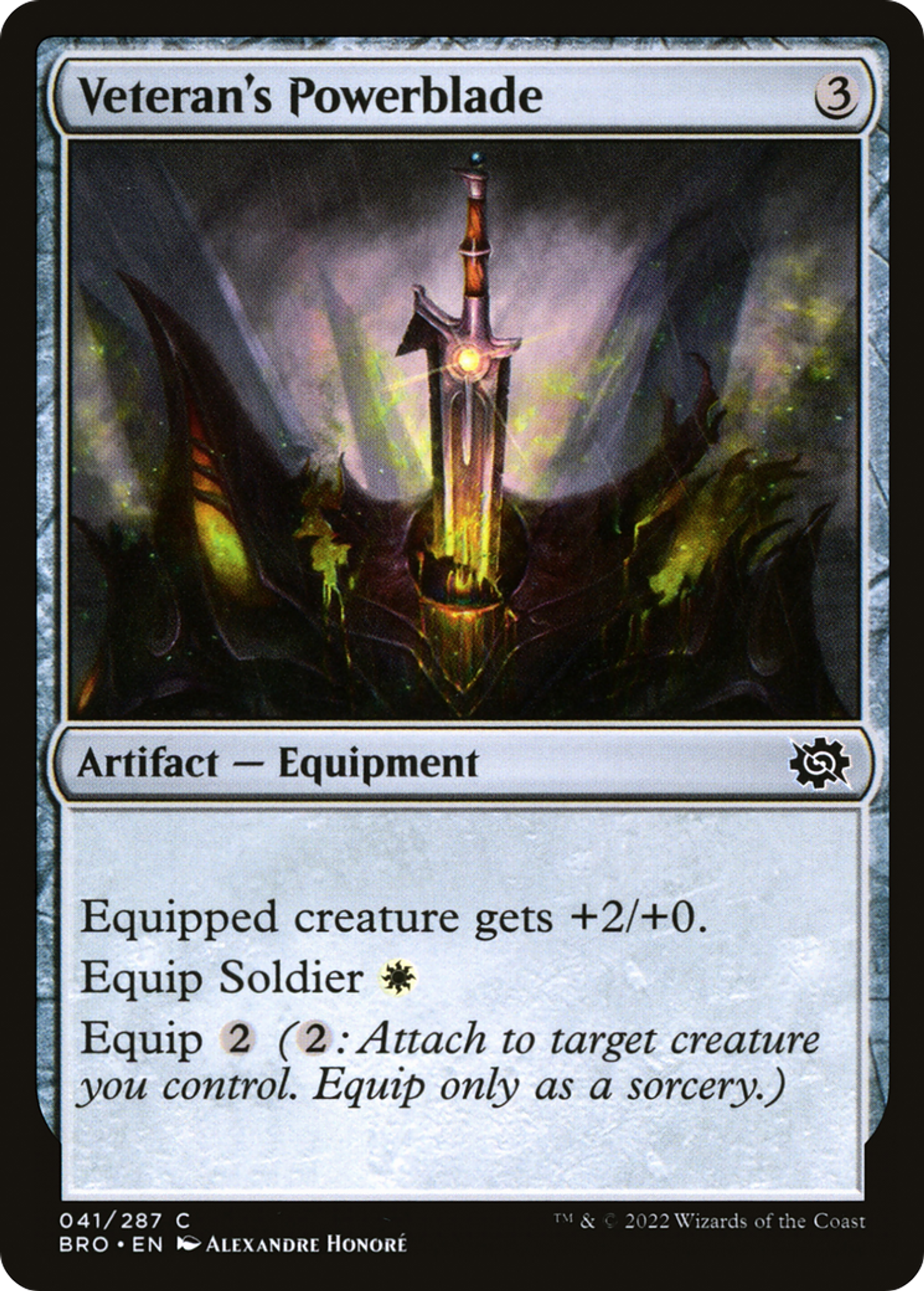 Veteran's Powerblade — The Brothers' War — Magic: The Gathering