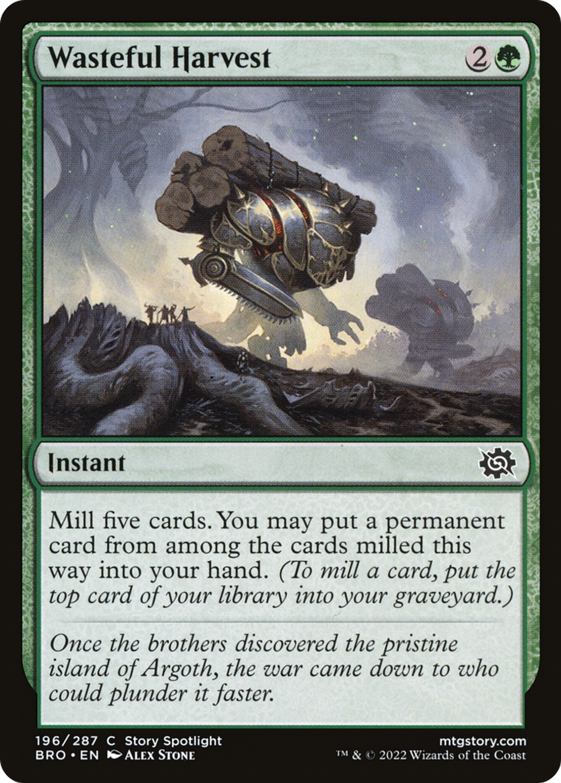 Wasteful Harvest — The Brothers' War — Magic: The Gathering