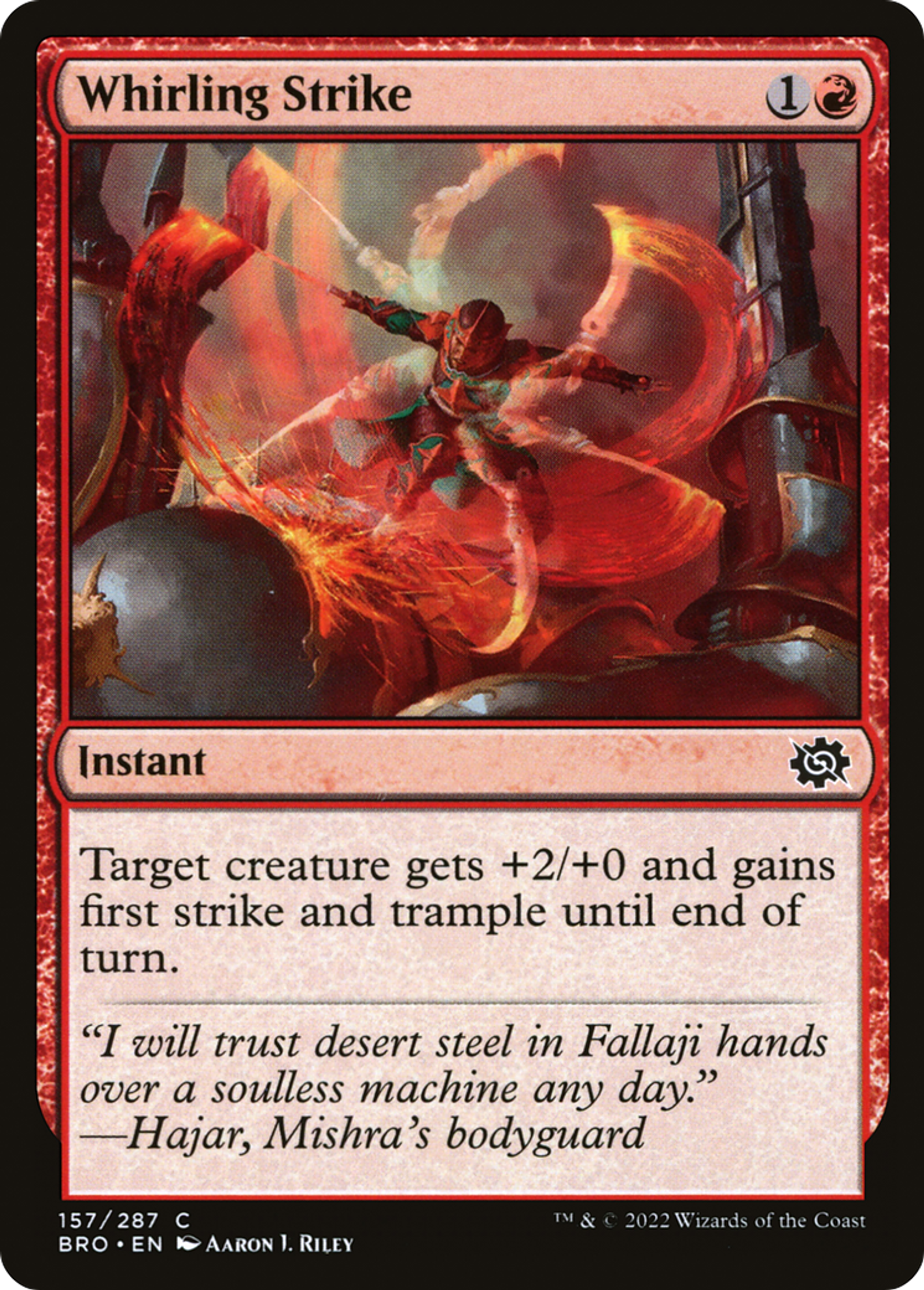 Whirling Strike — The Brothers' War — Magic: The Gathering