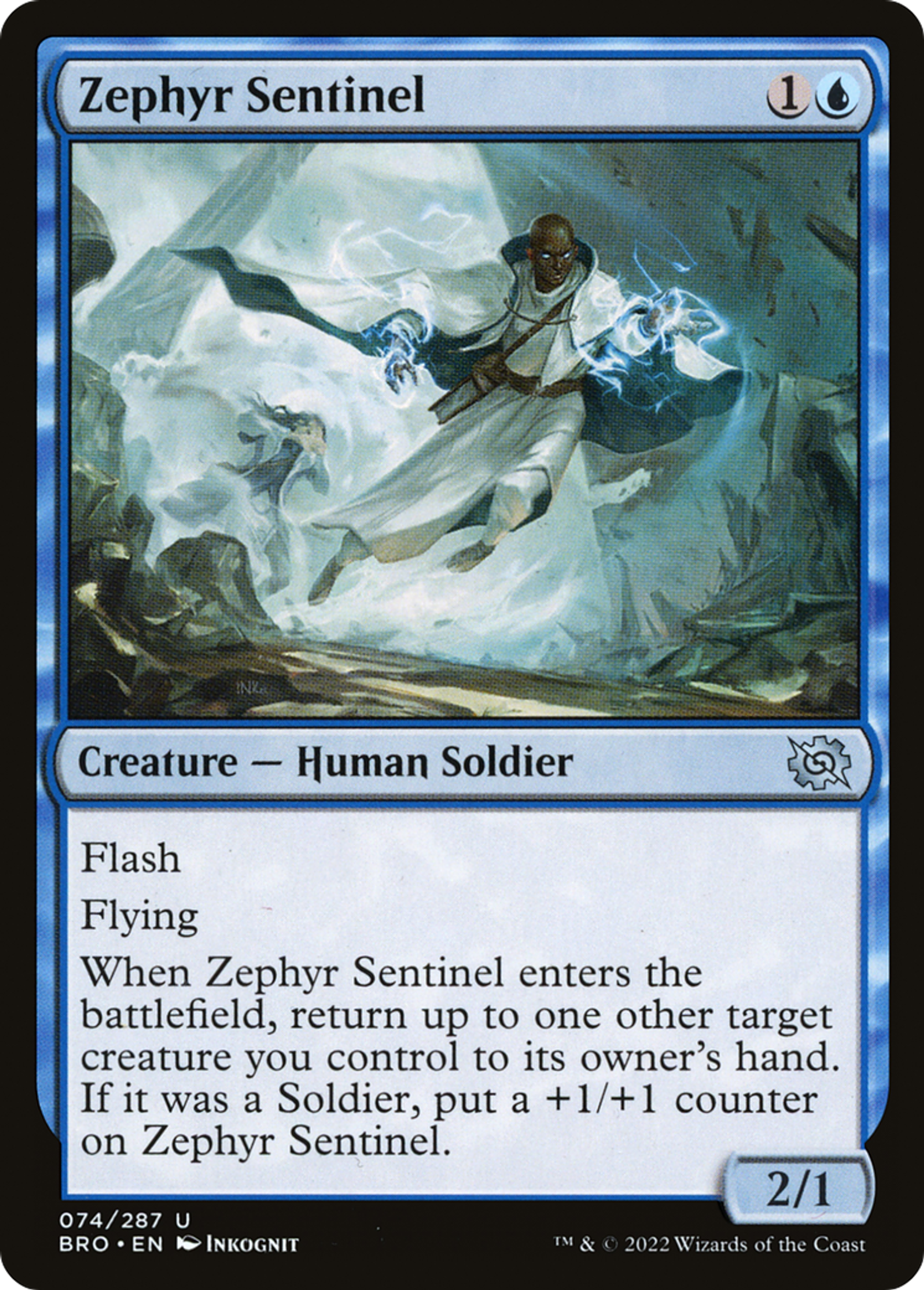 Sentinelle du zéphyr — The Brothers' War — Magic: The Gathering