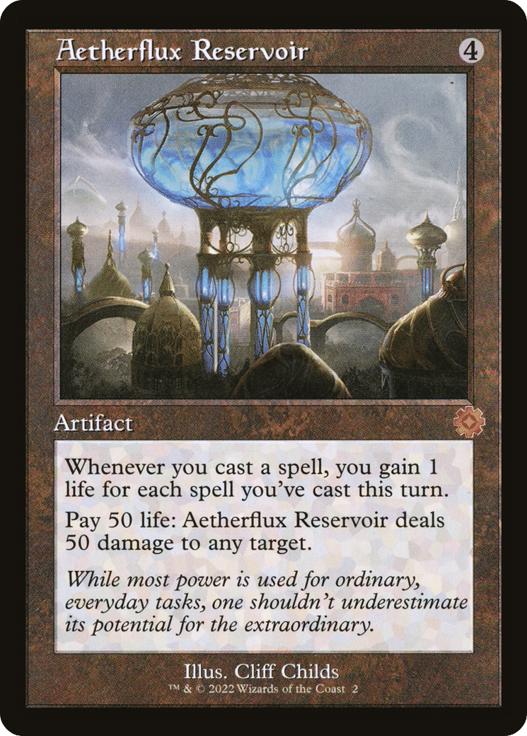 Aetherflux Reservoir — The Brothers' War Retro Artifacts — Magic: The Gathering