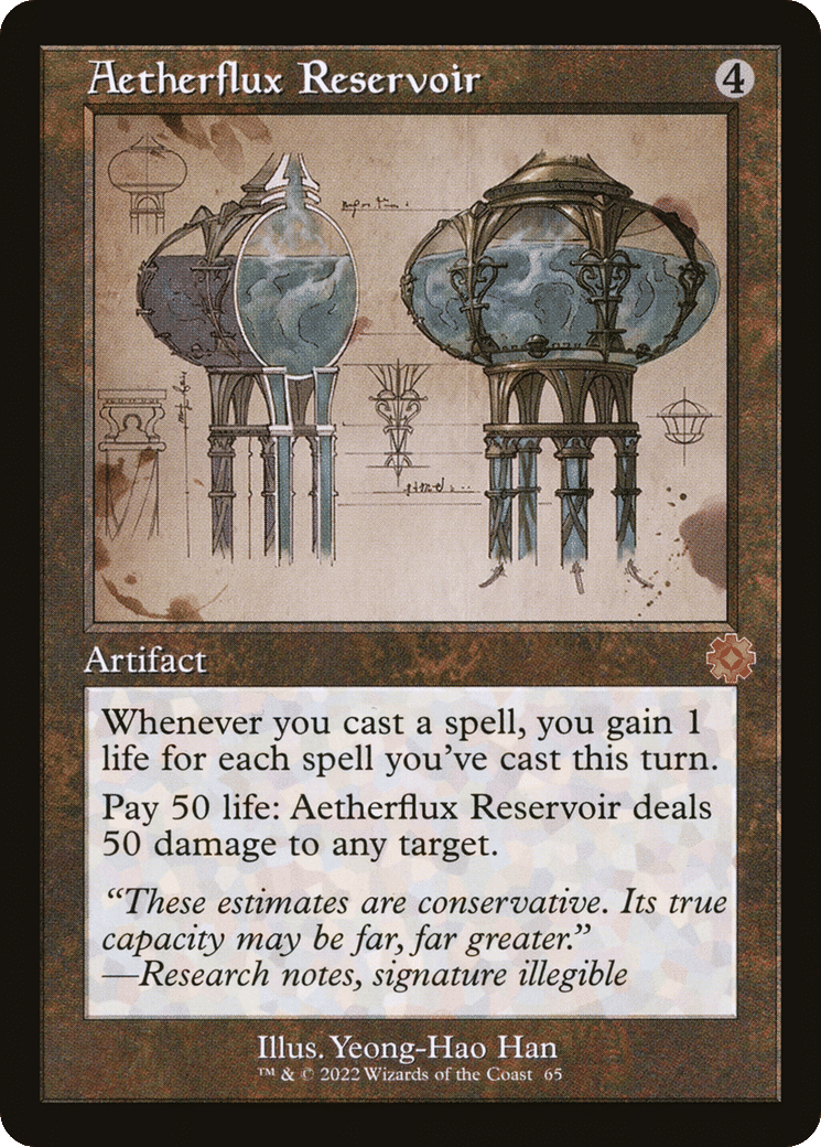 Aetherflux Reservoir — The Brothers' War Retro Artifacts — Magic: The Gathering