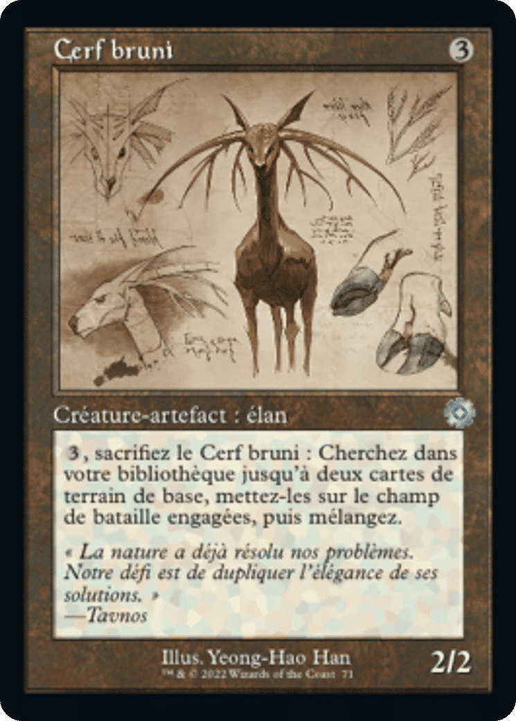 Cerf bruni — The Brothers' War Retro Artifacts — Magic: The Gathering