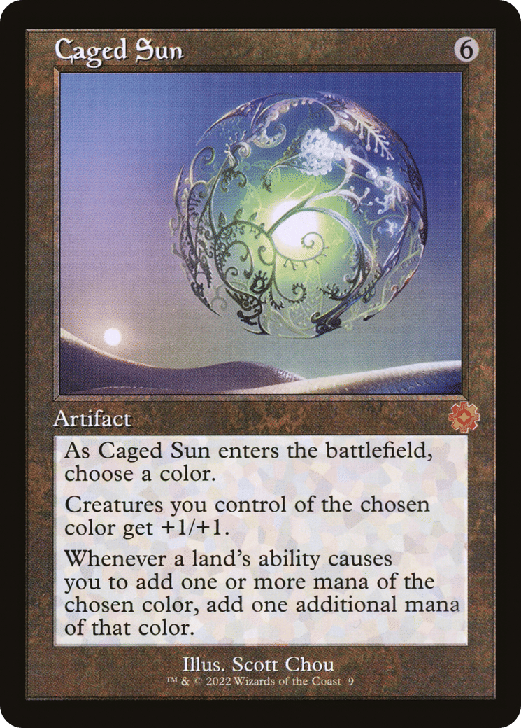 Caged Sun — The Brothers' War Retro Artifacts — Magic: The Gathering