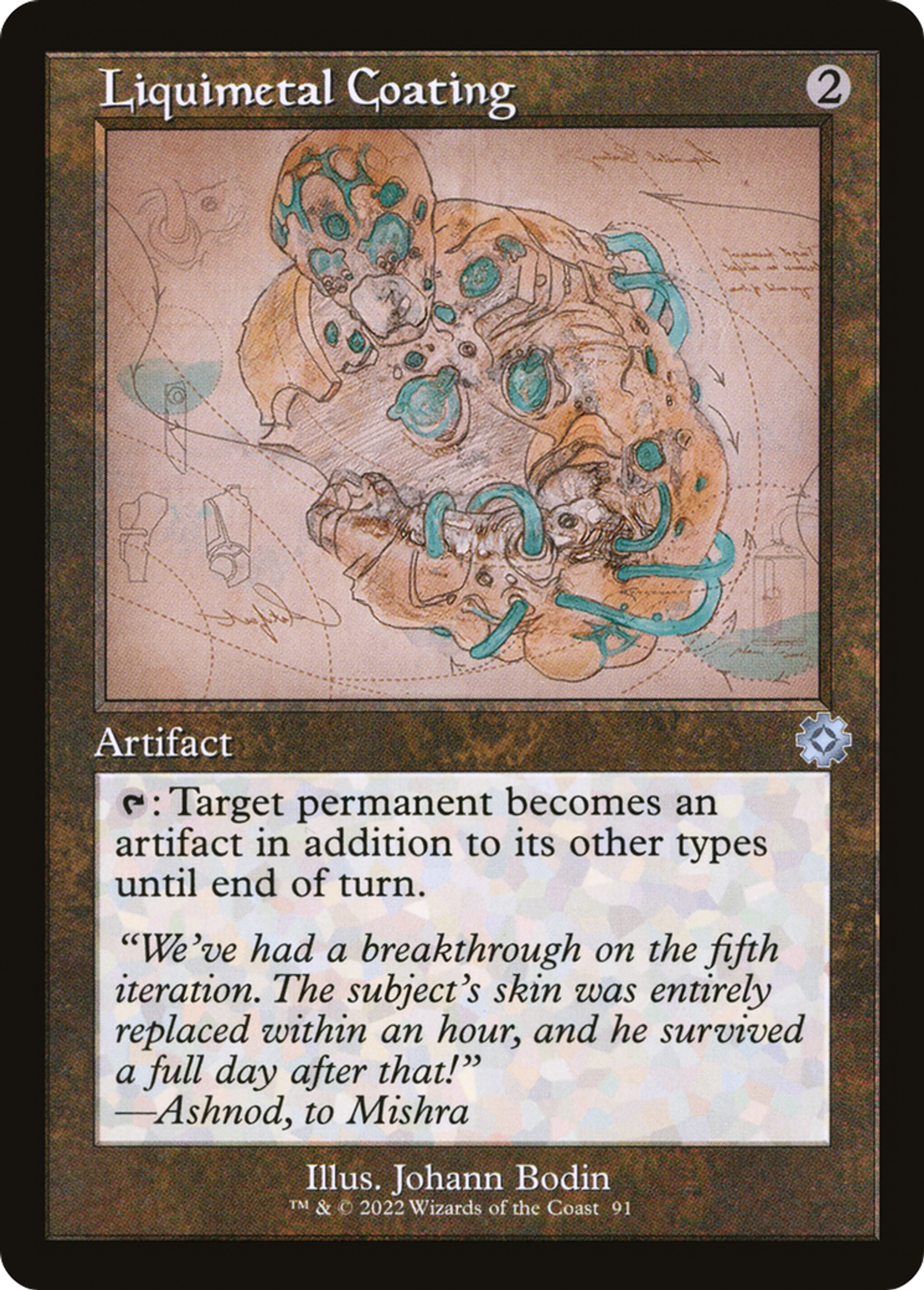 Revêtement de métal liquide — The Brothers' War Retro Artifacts — Magic: The Gathering