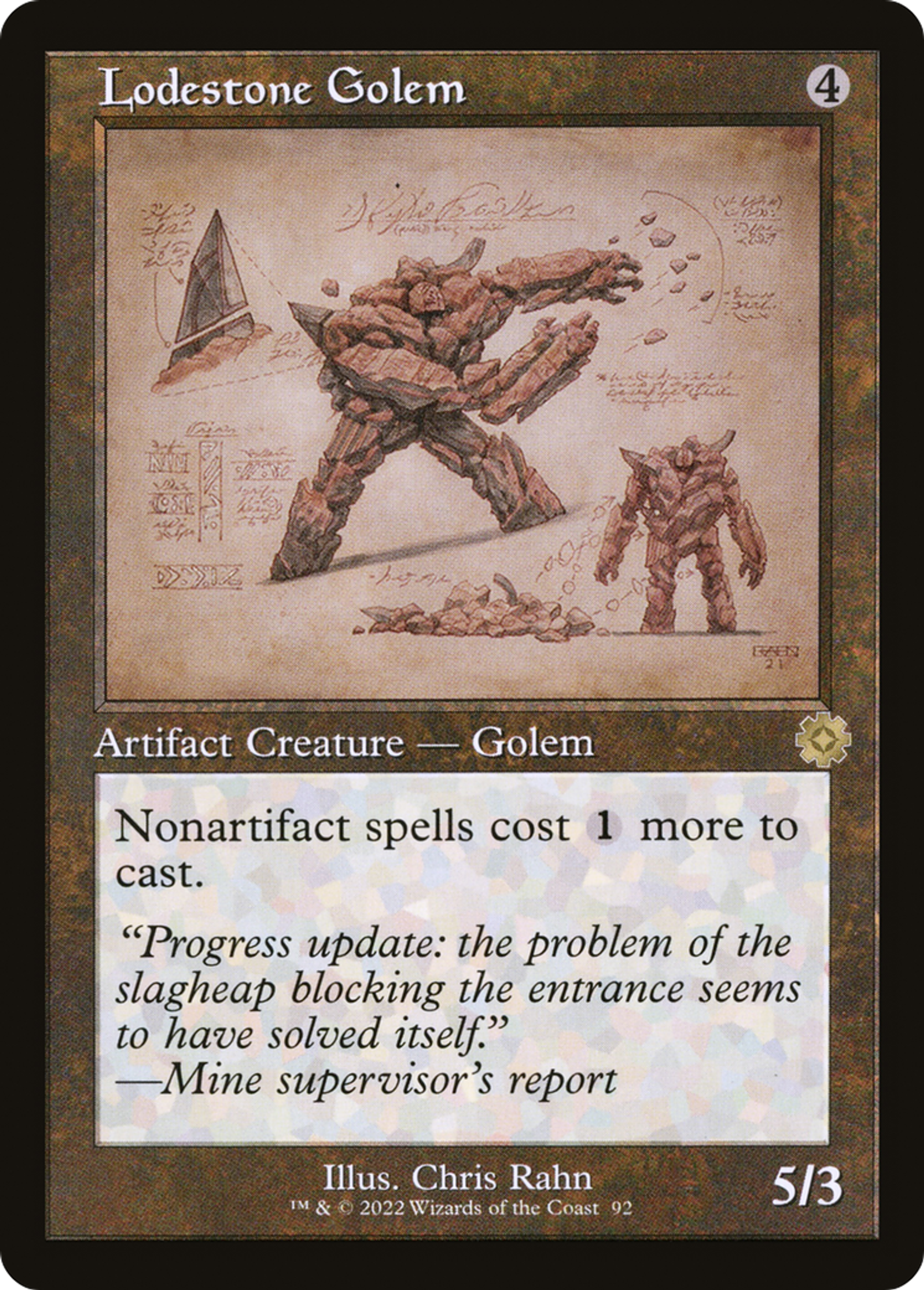 Golem de magnétite — The Brothers' War Retro Artifacts — Magic: The Gathering