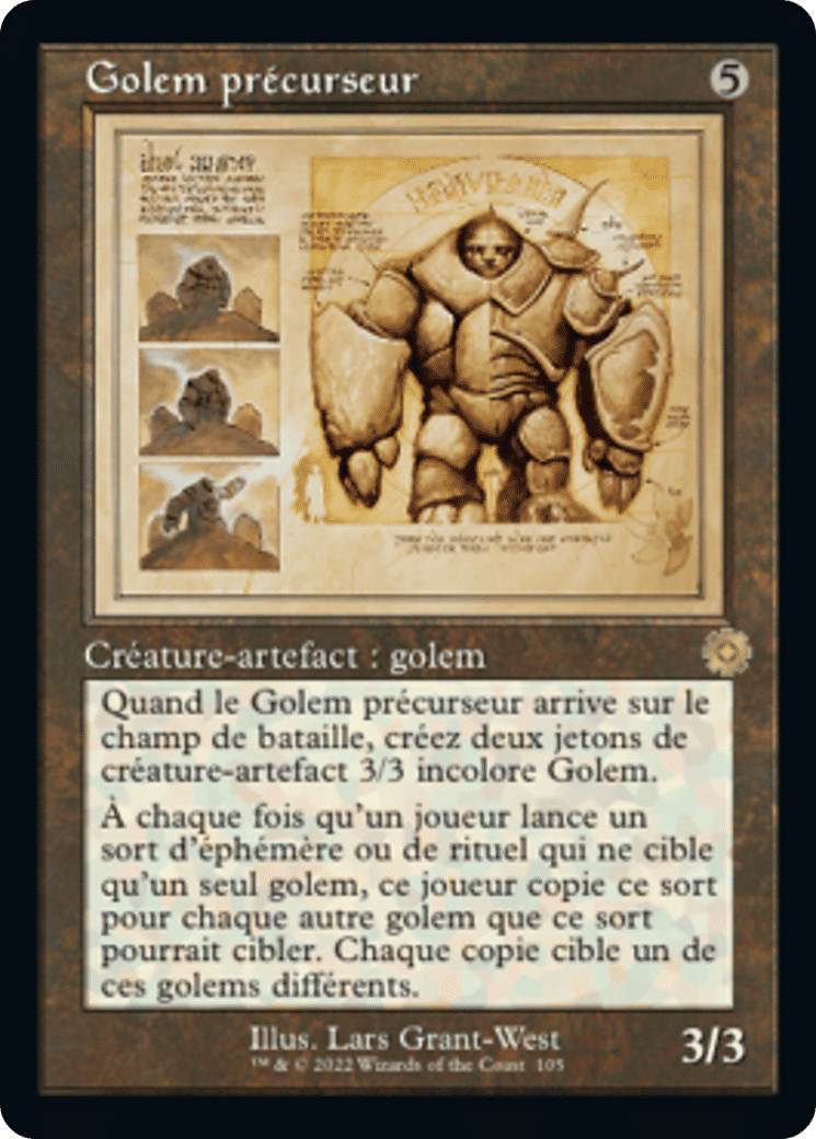 Golem précurseur — The Brothers' War Retro Artifacts — Magic: The Gathering