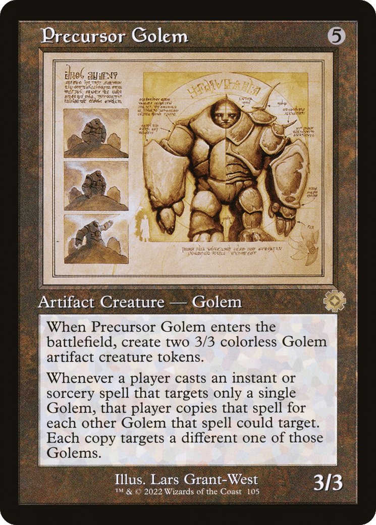 Precursor Golem — The Brothers' War Retro Artifacts — Magic: The Gathering