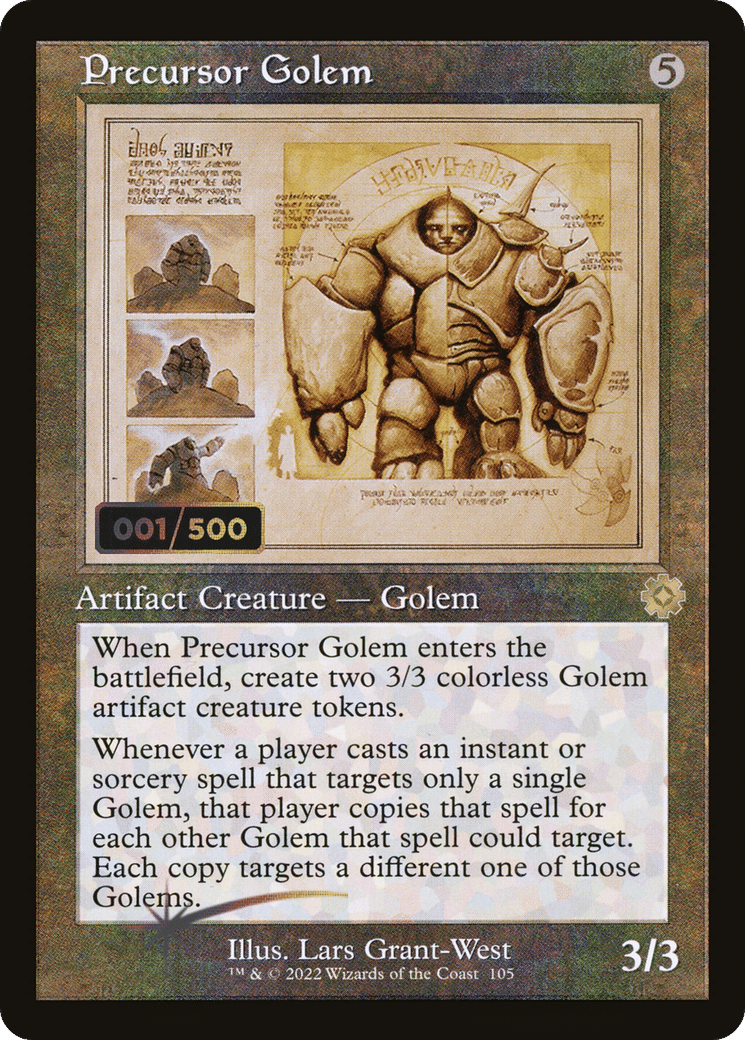 Precursor Golem — The Brothers' War Retro Artifacts — Magic: The Gathering