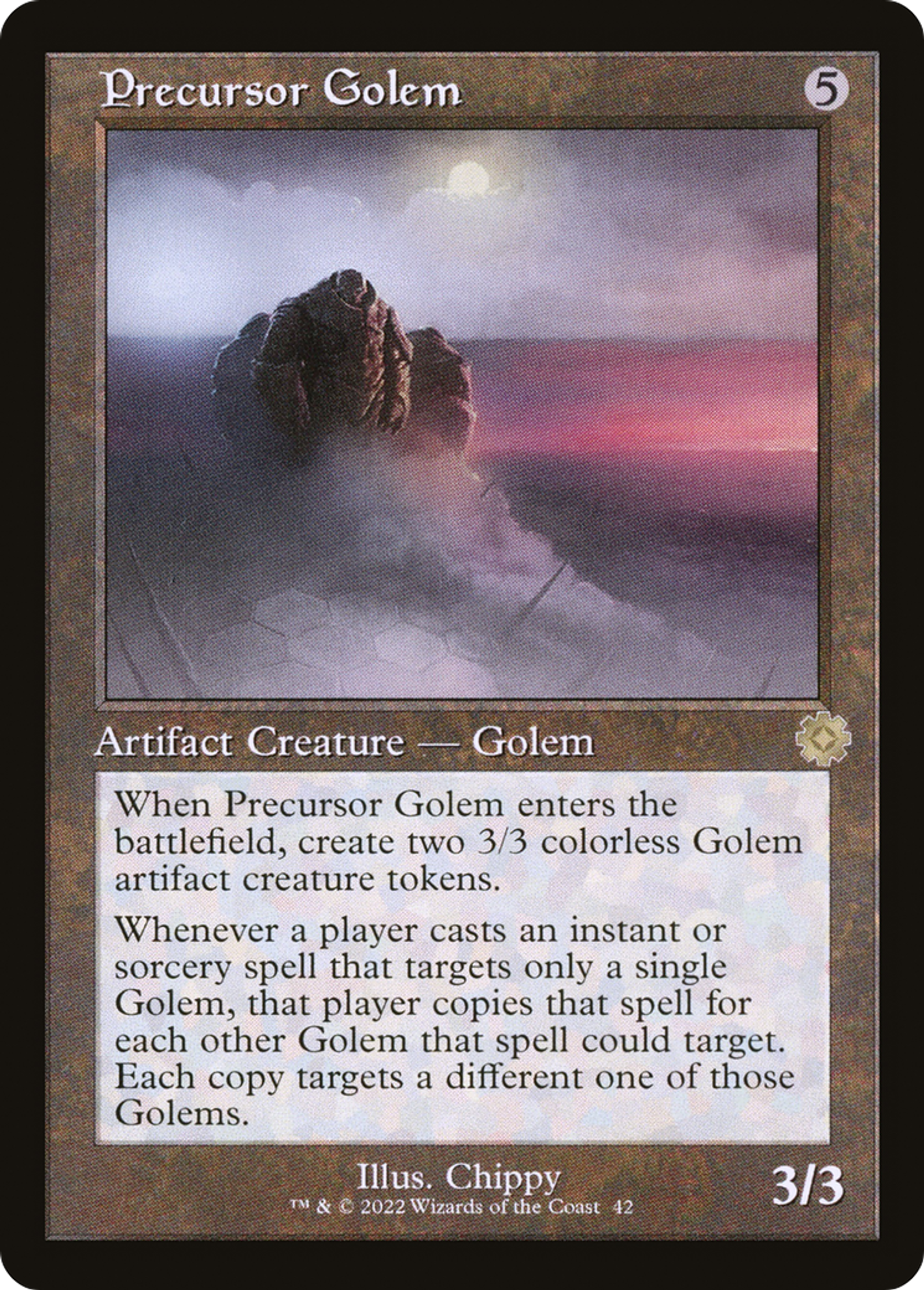 Precursor Golem — The Brothers' War Retro Artifacts — Magic: The Gathering