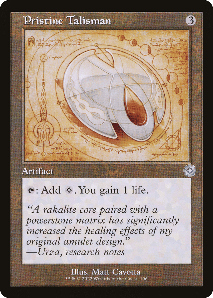 Pristine Talisman — The Brothers' War Retro Artifacts — Magic: The Gathering