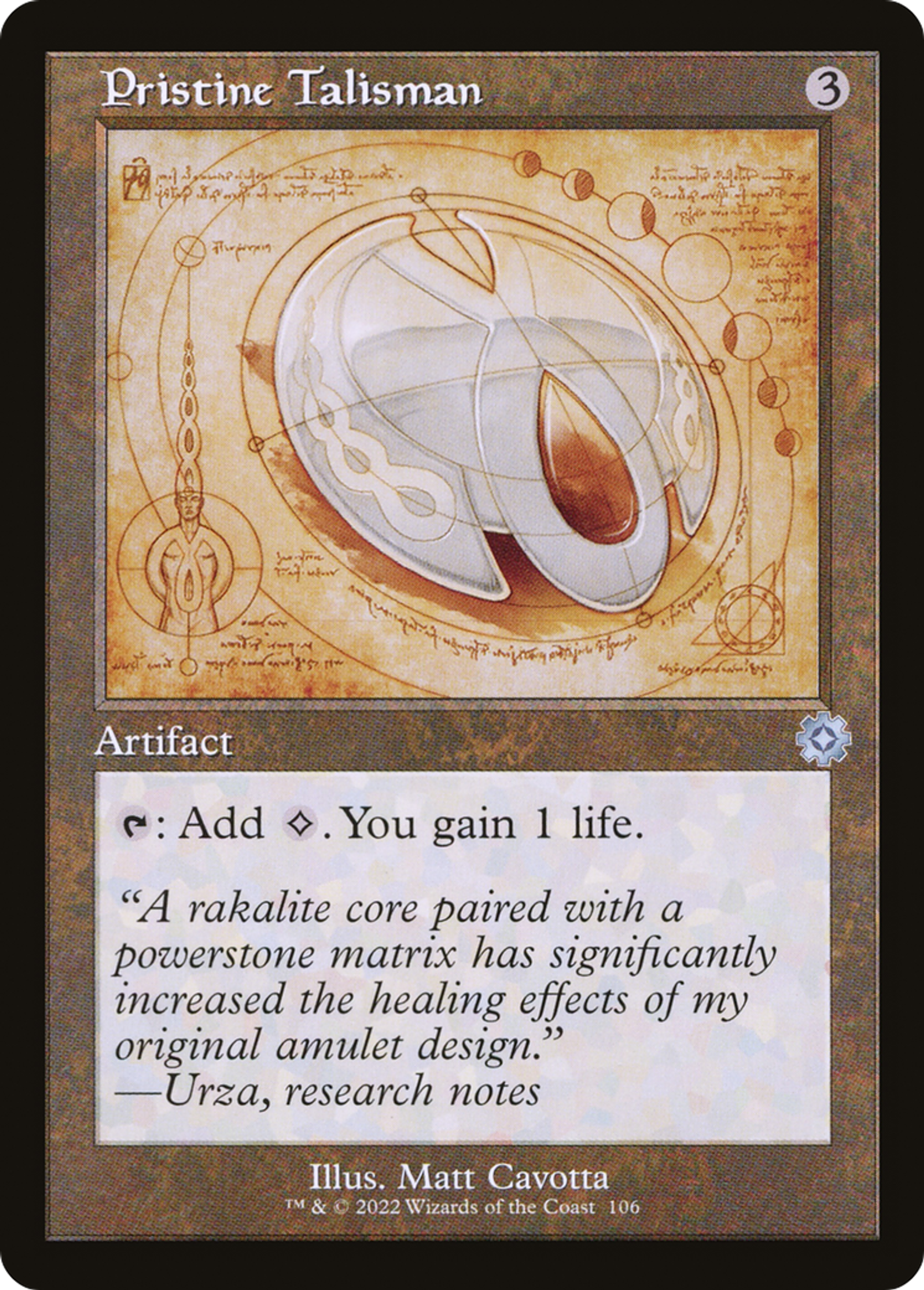 Pristine Talisman — The Brothers' War Retro Artifacts — Magic: The Gathering