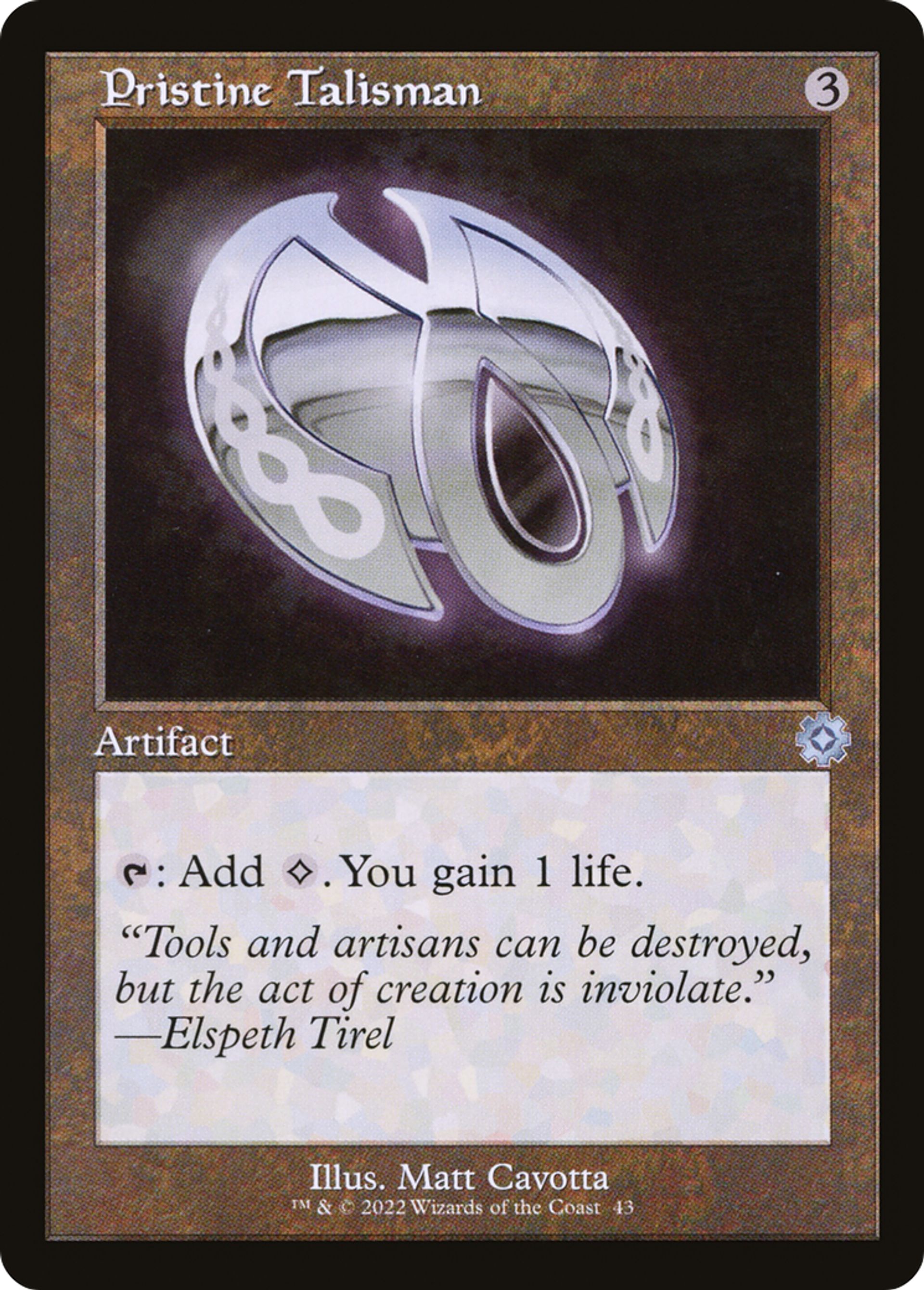 Pristine Talisman — The Brothers' War Retro Artifacts — Magic: The Gathering