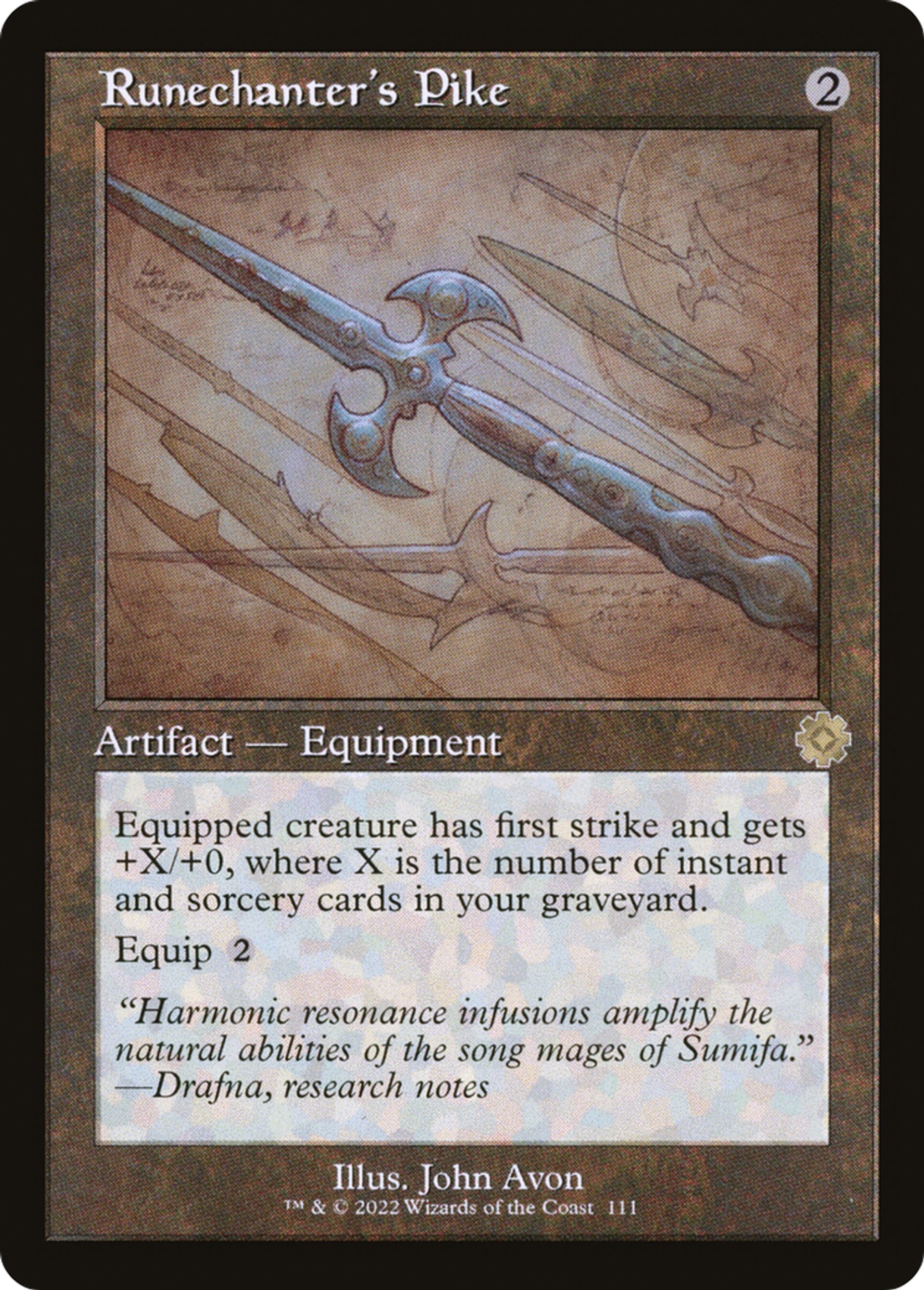 Runechanter's Pike — The Brothers' War Retro Artifacts — Magic: The Gathering