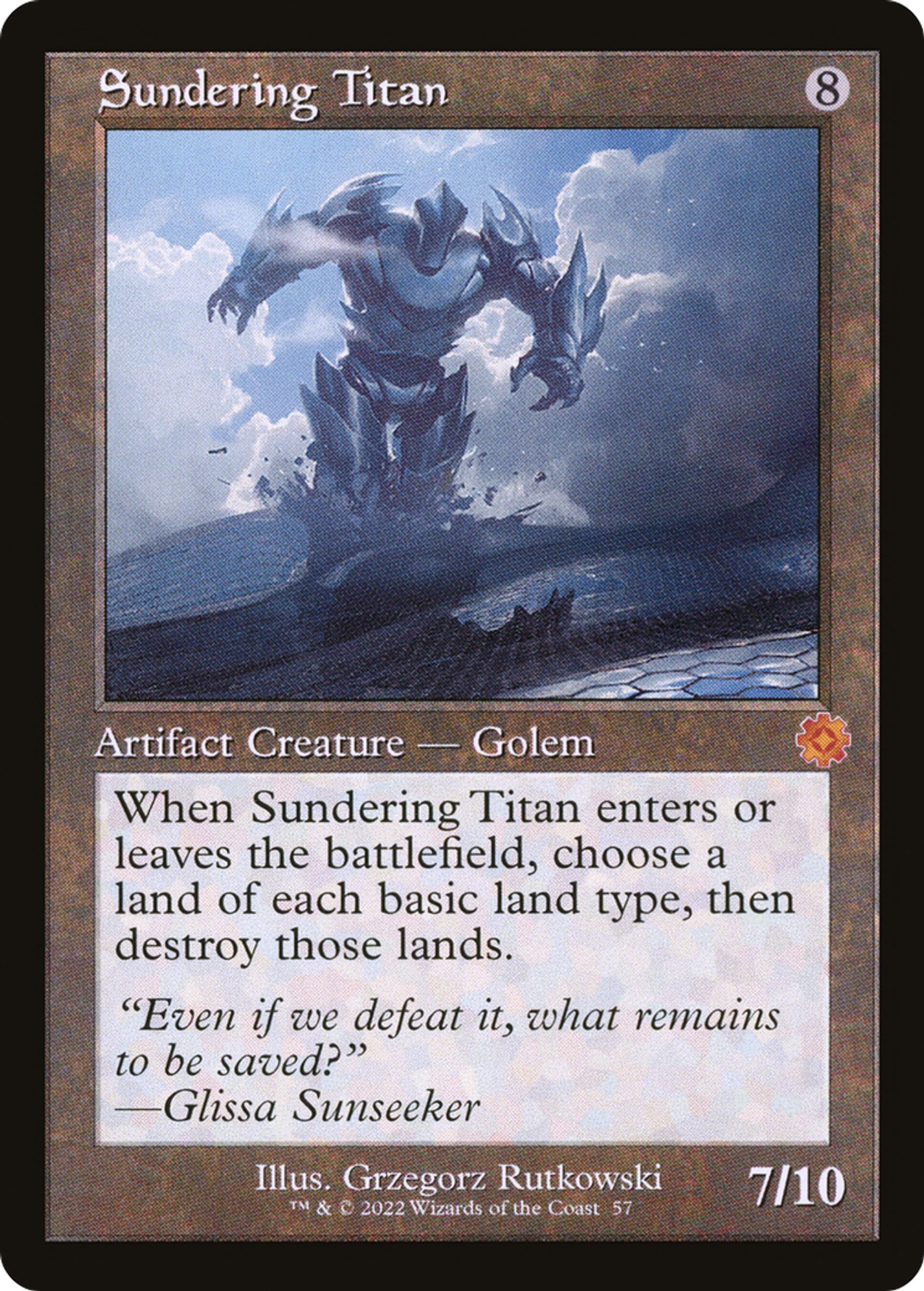 Sundering Titan — The Brothers' War Retro Artifacts — Magic: The Gathering