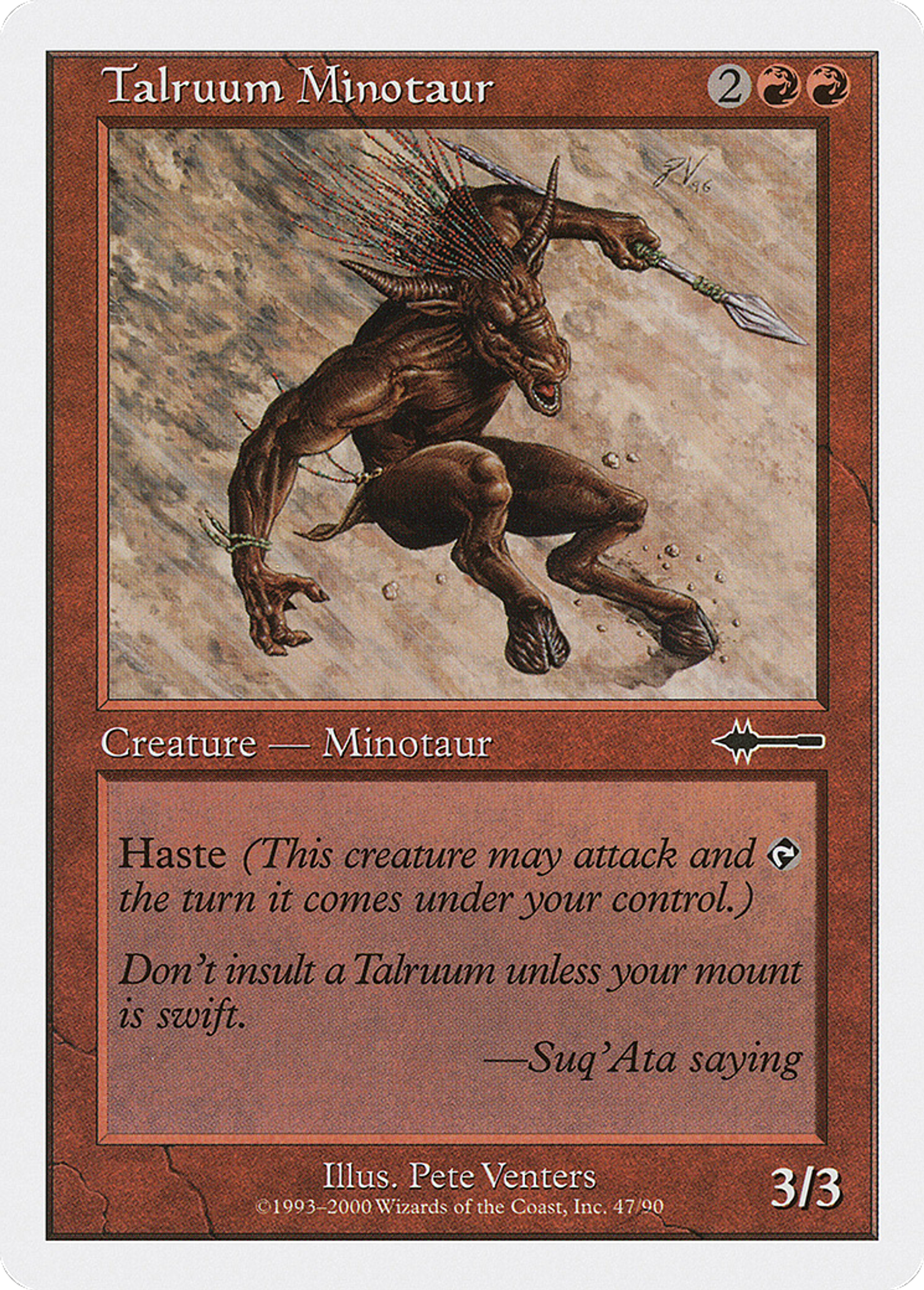 Minotaure Talruùm — Beatdown Box Set — Magic: The Gathering