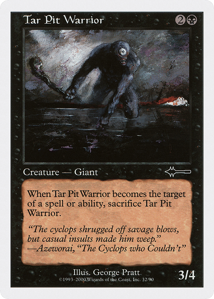 Tar Pit Warrior — Beatdown Box Set — Magic: The Gathering