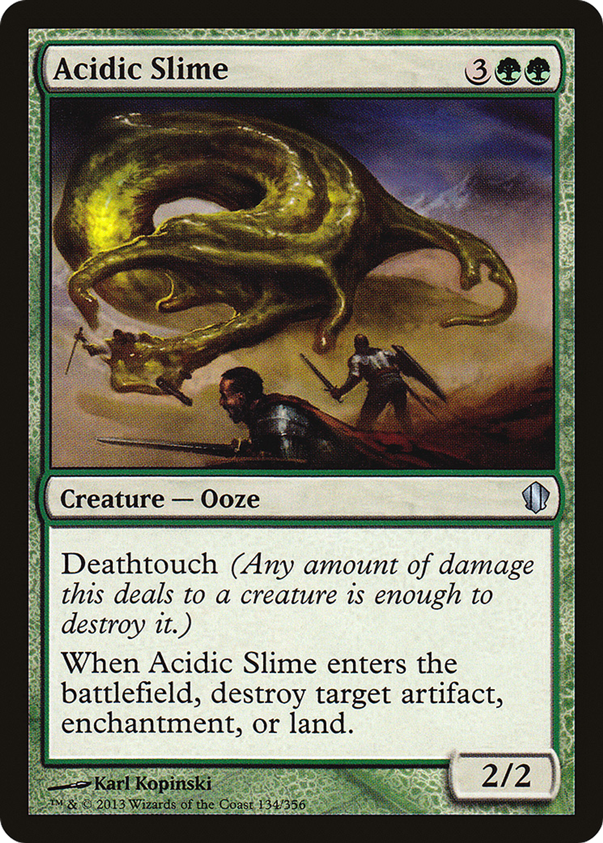 Acidic Slime — Commander 2013 — Magic: The Gathering