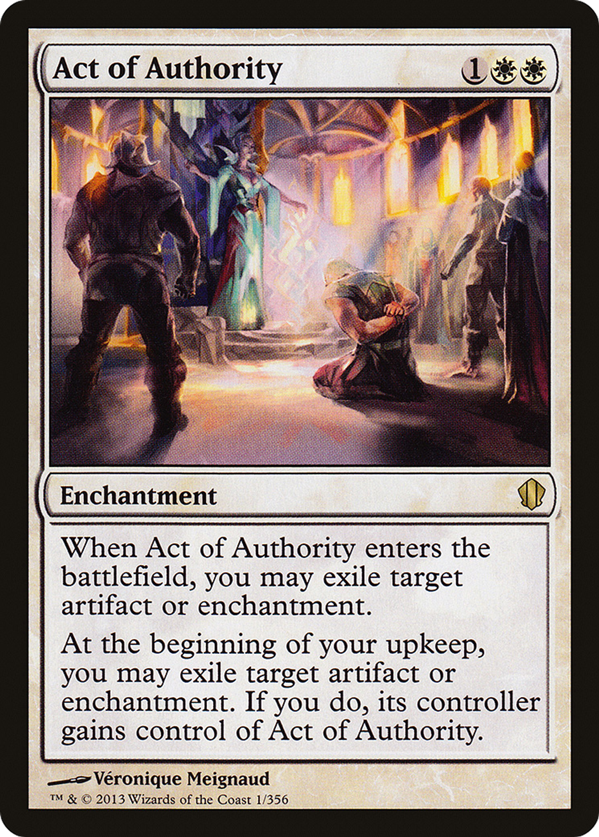 Act of Authority — Commander 2013 — Magic: The Gathering