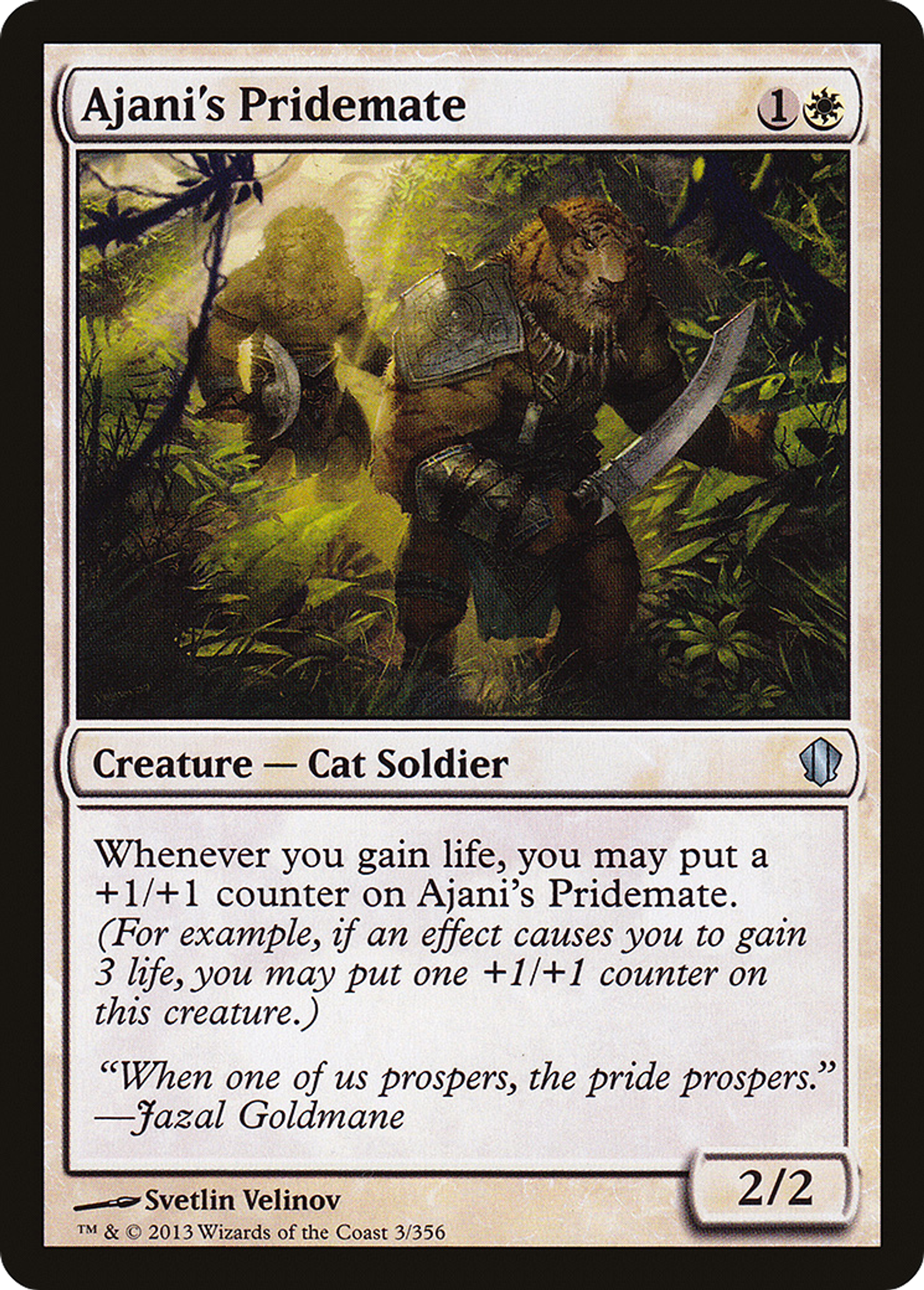 Ajani's Pridemate — Commander 2013 — Magic: The Gathering