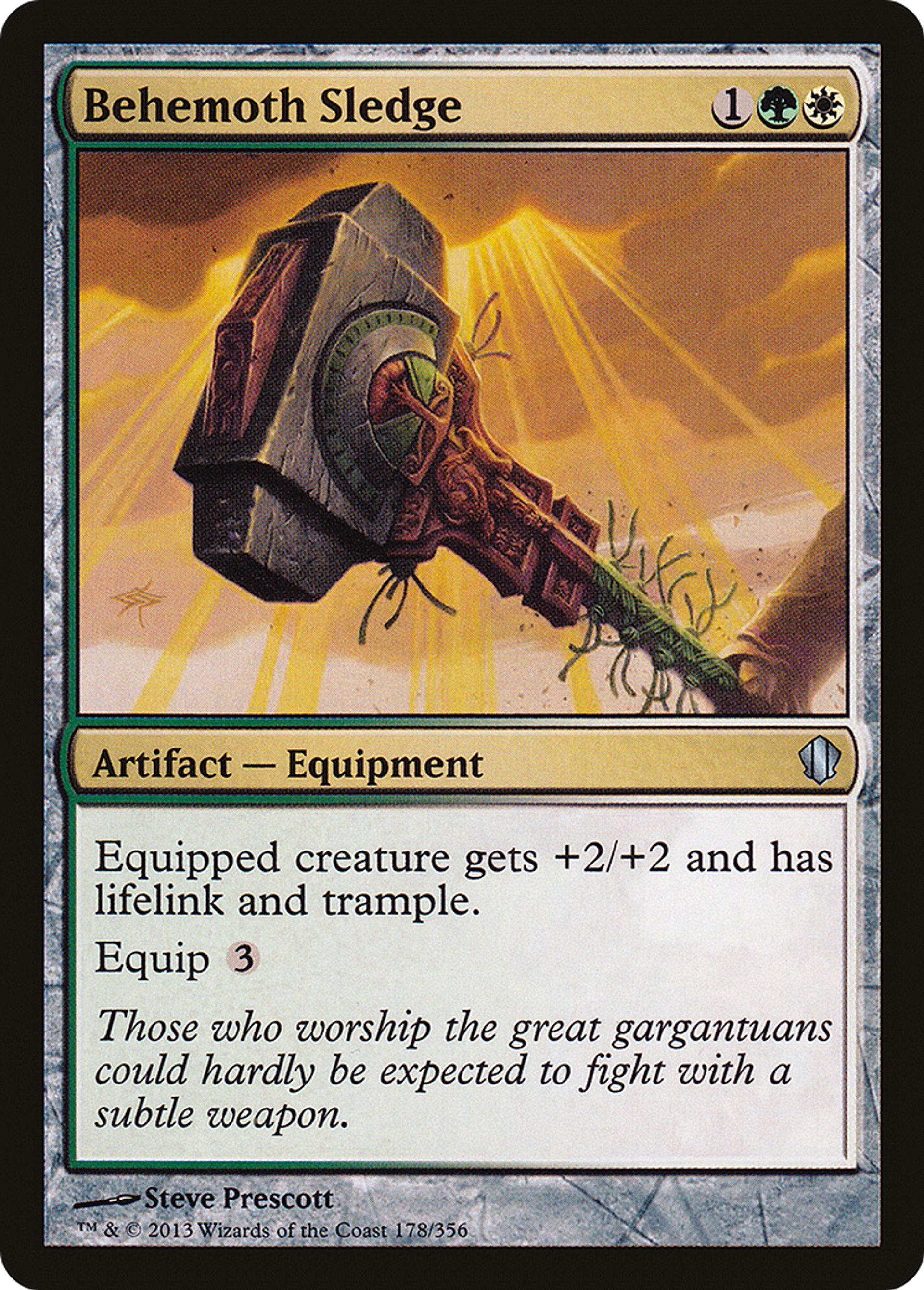 Behemoth Sledge — Commander 2013 — Magic: The Gathering