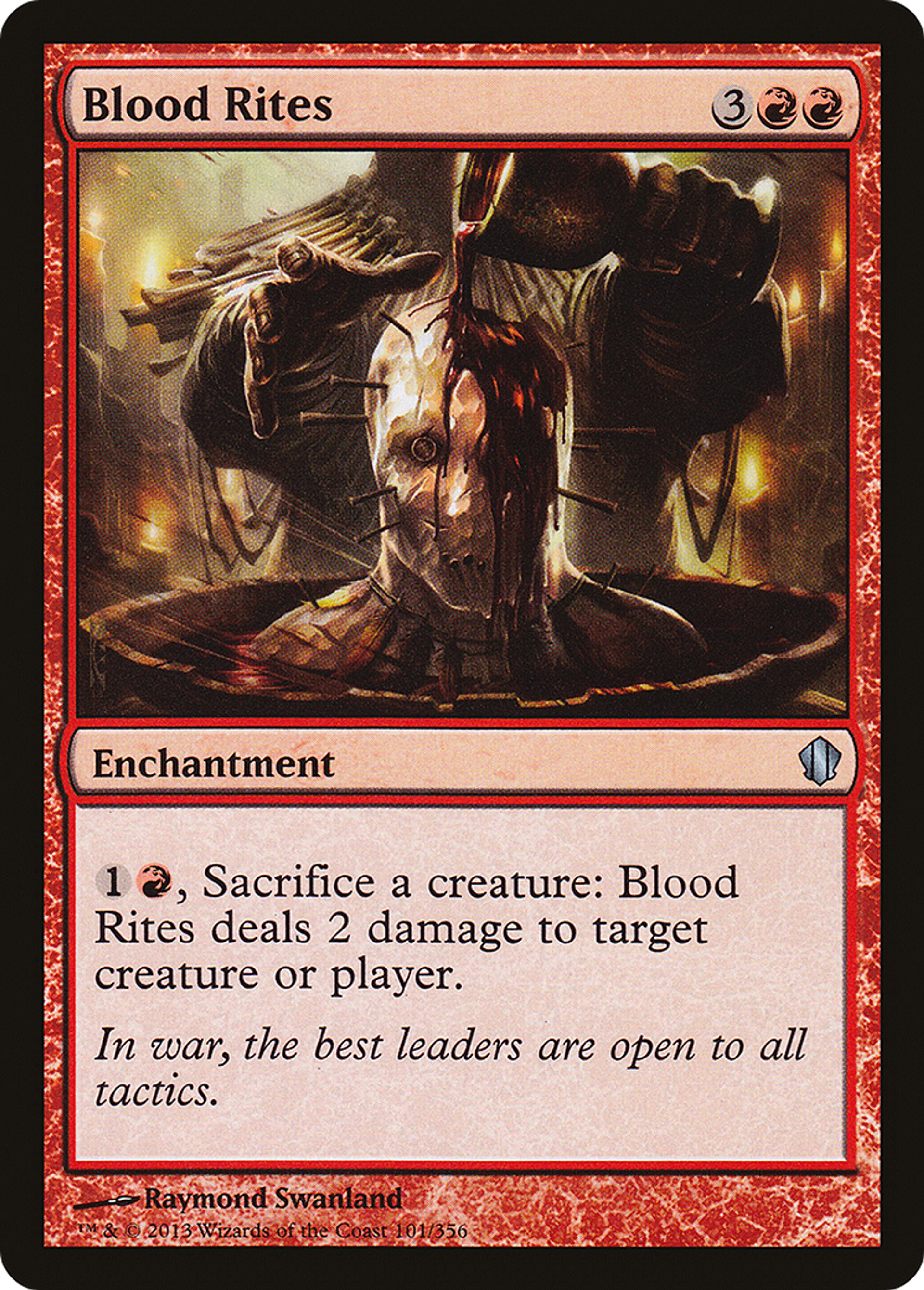 Blood Rites — Commander 2013 — Magic: The Gathering