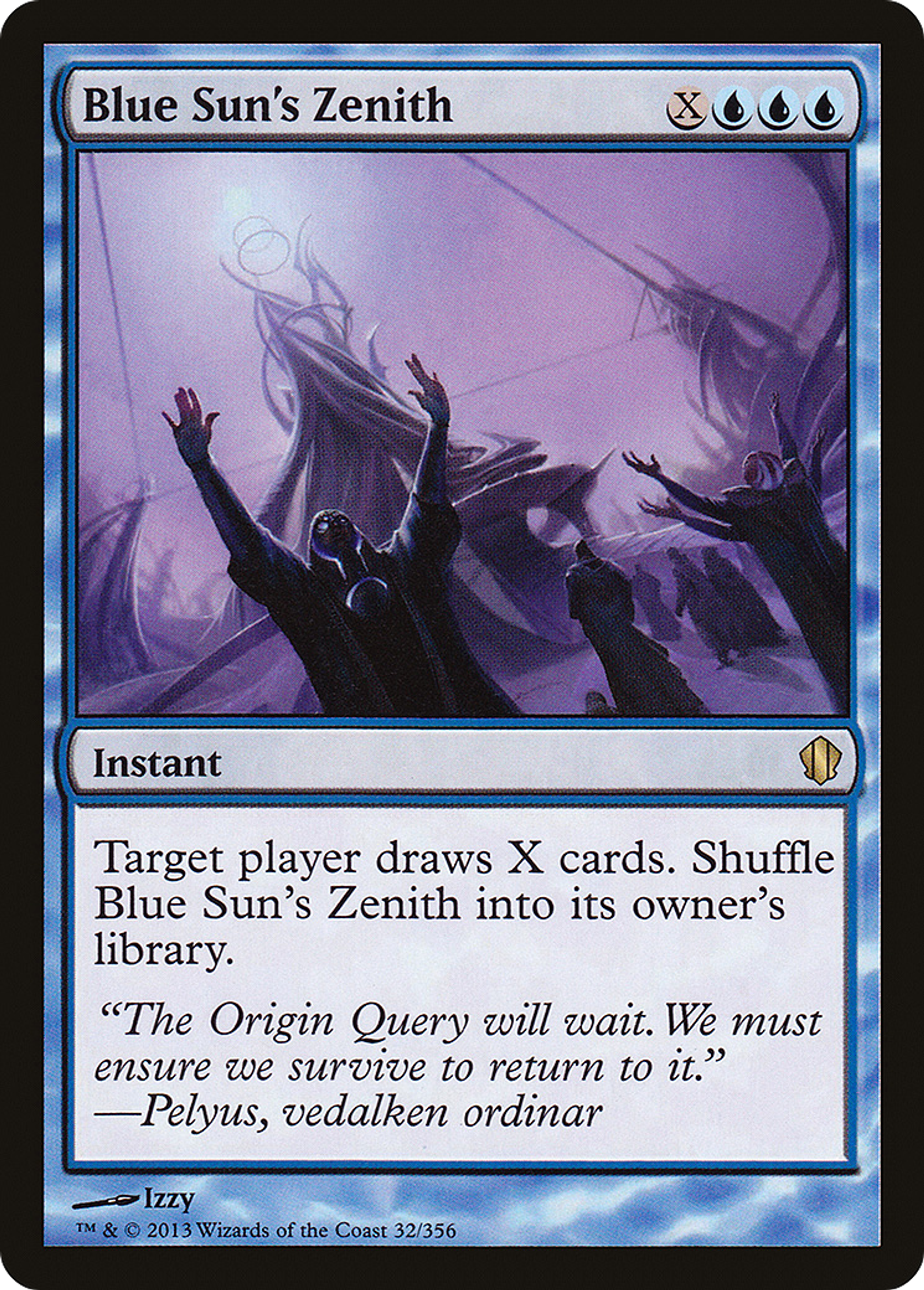 Blue Sun's Zenith — Commander 2013 — Magic: The Gathering