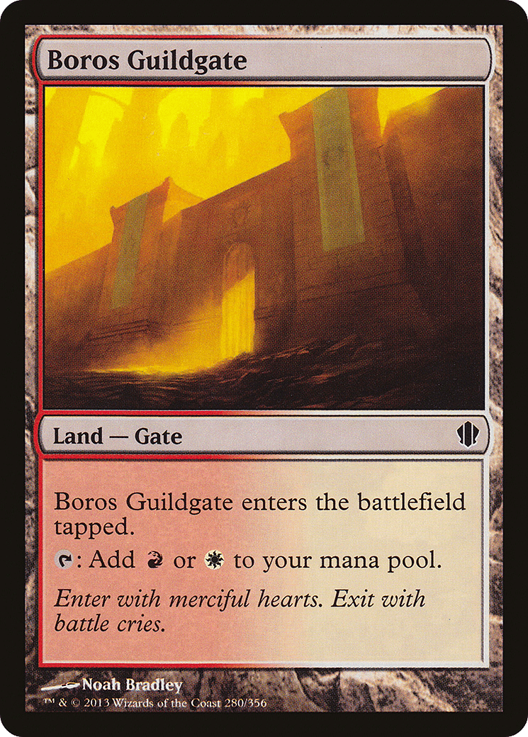 Boros Guildgate — Commander 2013 — Magic: The Gathering