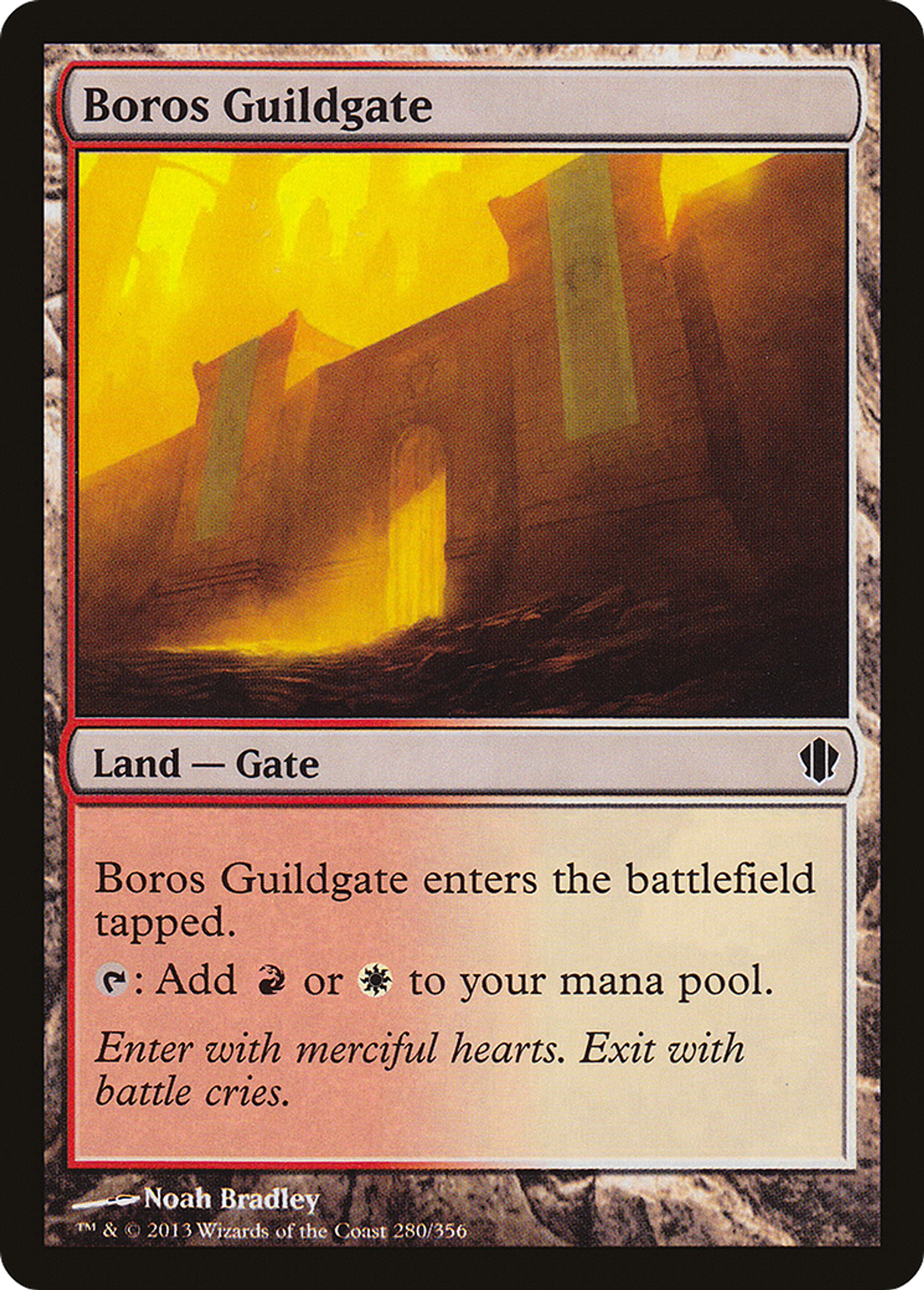 Boros Guildgate — Commander 2013 — Magic: The Gathering