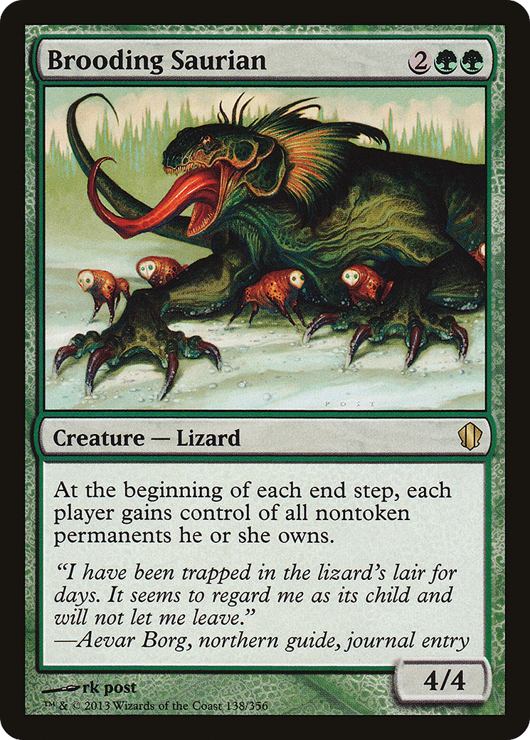 Brooding Saurian — Commander 2013 — Magic: The Gathering