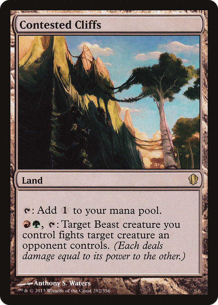 Contested Cliffs — Commander 2013 — Magic: The Gathering
