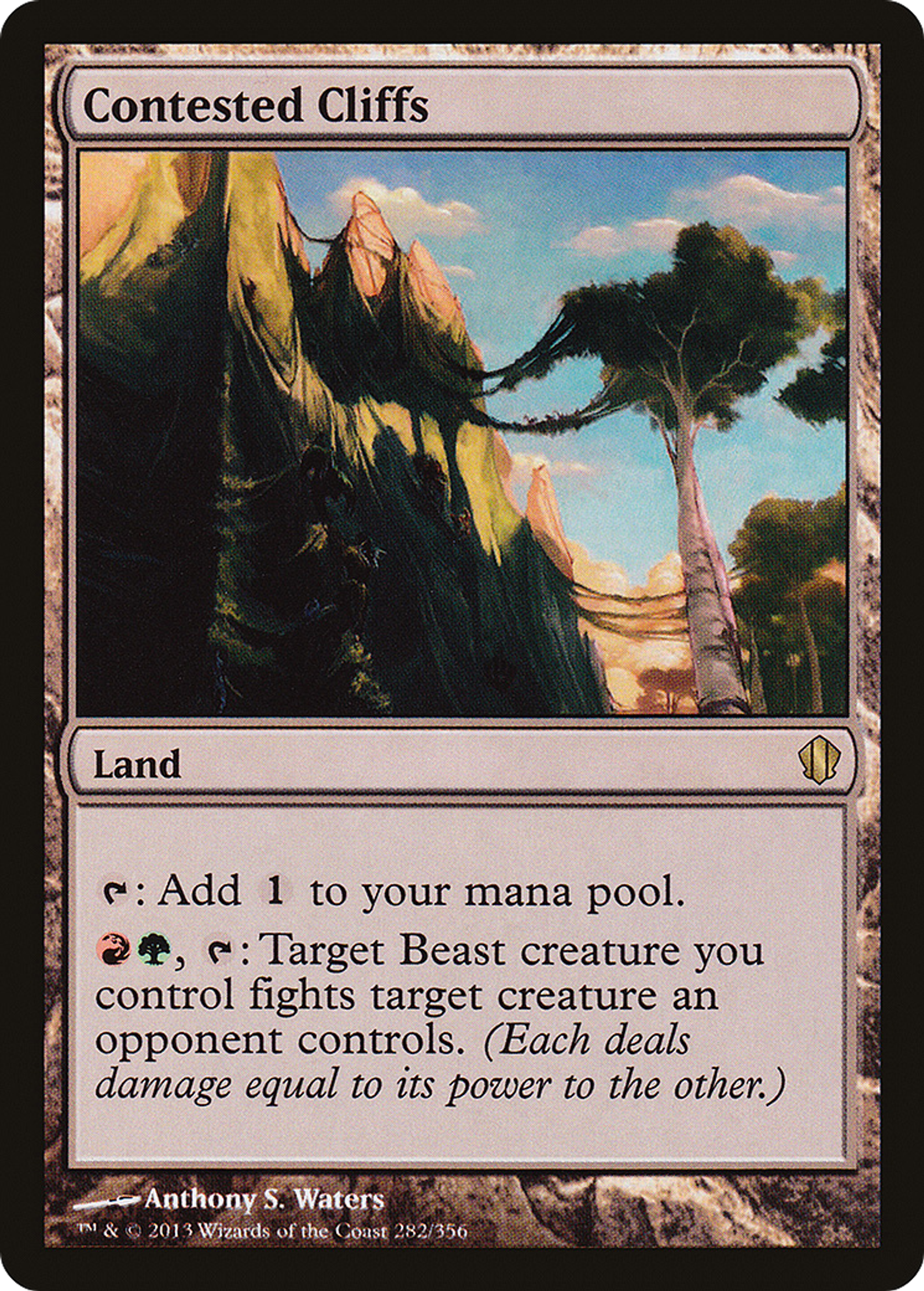 Contested Cliffs — Commander 2013 — Magic: The Gathering