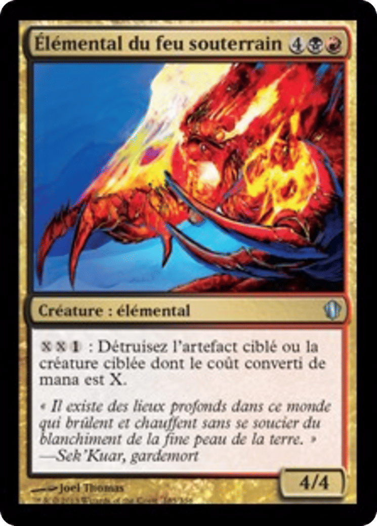 Élémental du feu souterrain — Commander 2013 — Magic: The Gathering