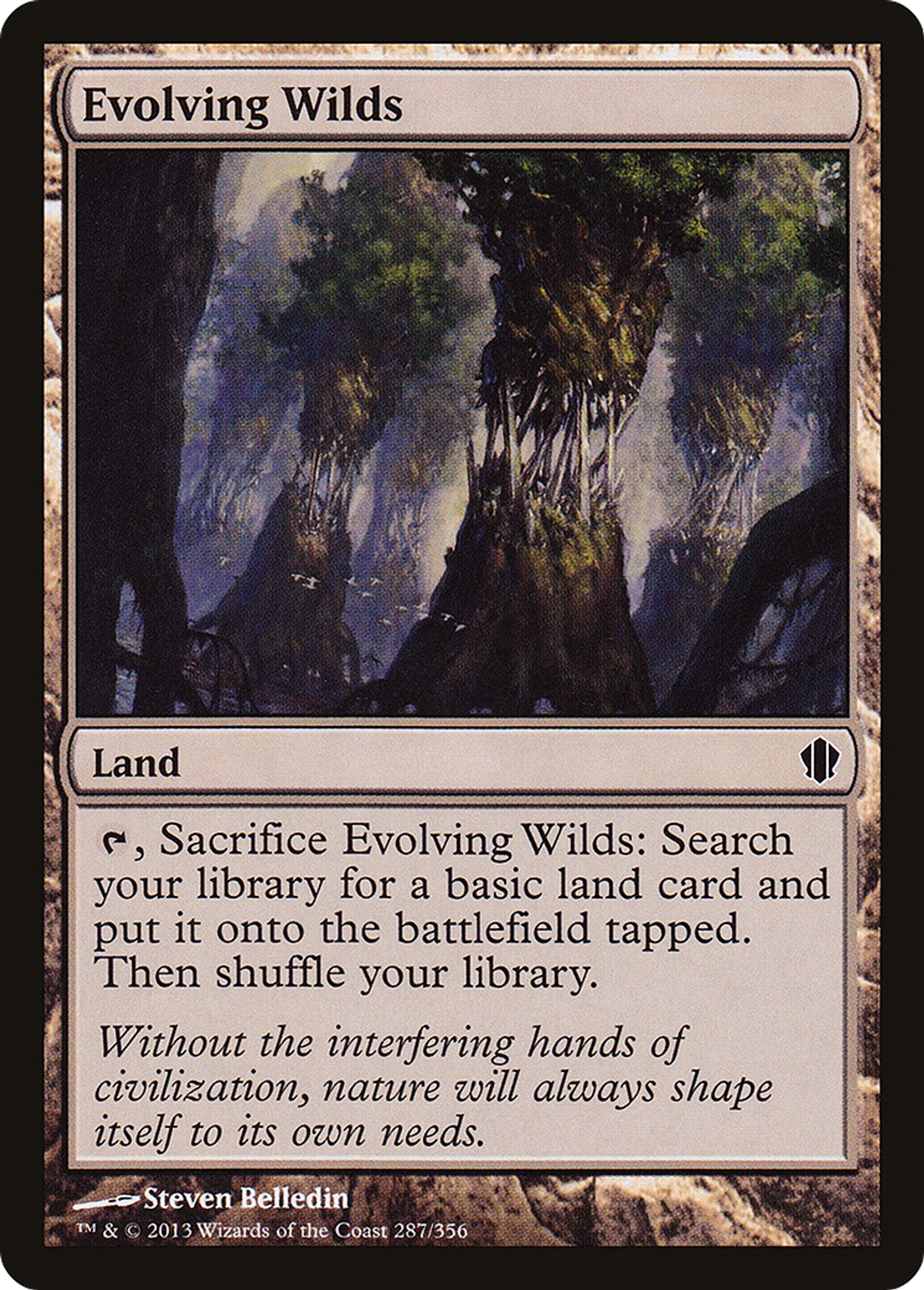 Evolving Wilds — Commander 2013 — Magic: The Gathering